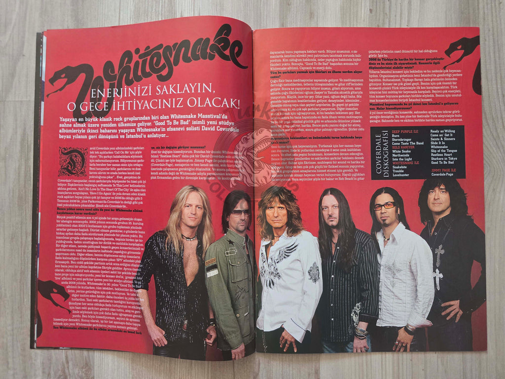 Headbang 2008 Judas Priest Turkish Mag Turkey Def Leppard Whitesnake Mötley Crüe Whitesnake