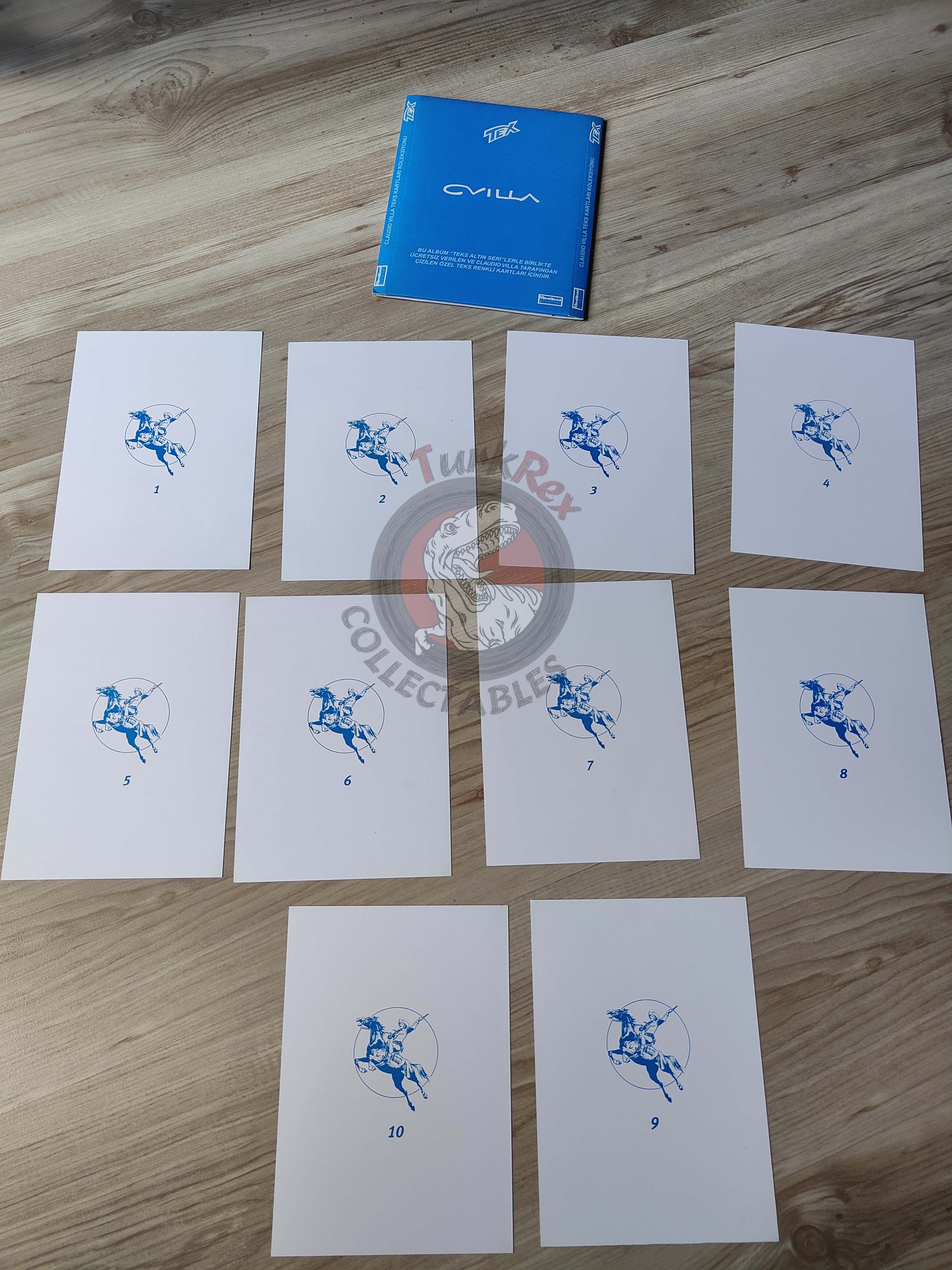 Tex – Claudio Villa Collector Postcard Set Turkish Comic Turkey Bonelli Willer