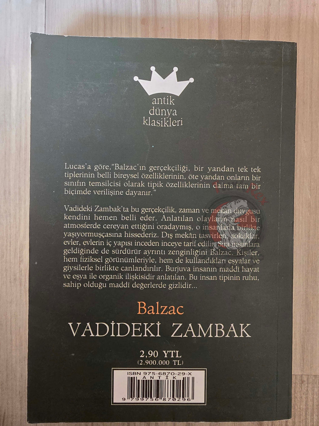 Honoré de Balzac – The Lily of the Valley Turkish Book Turkey