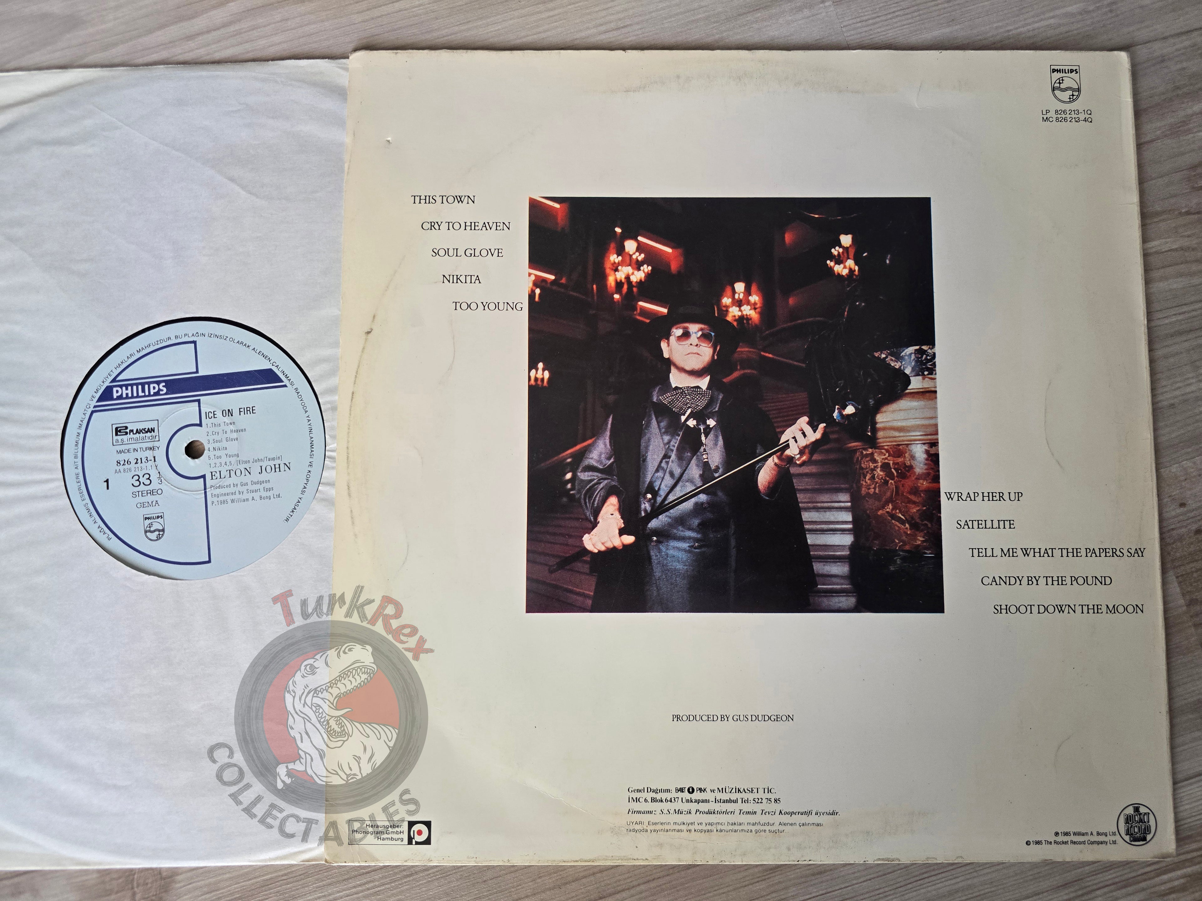 Elton John – Ice On Fire Turkish Pressing Vinyl Turkey Edition