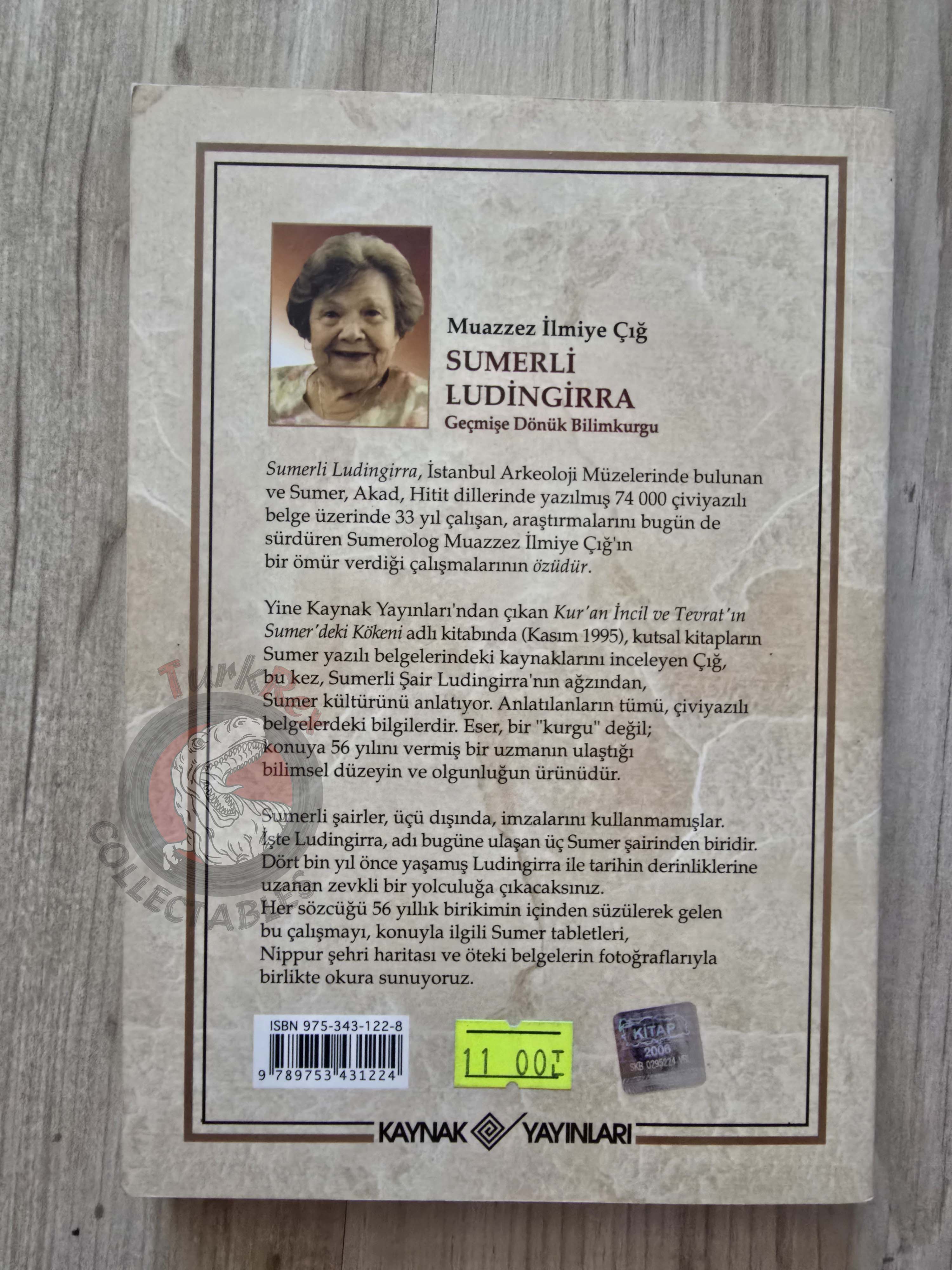 Muazzez İlmiye Çığ – Ludingirra the Sumerian 2007 Turkish Book Turkey