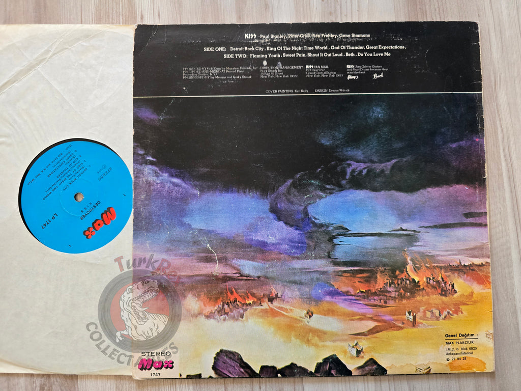 Kiss – Destroyer Turkish Pressing Vinyl Turkey Edition