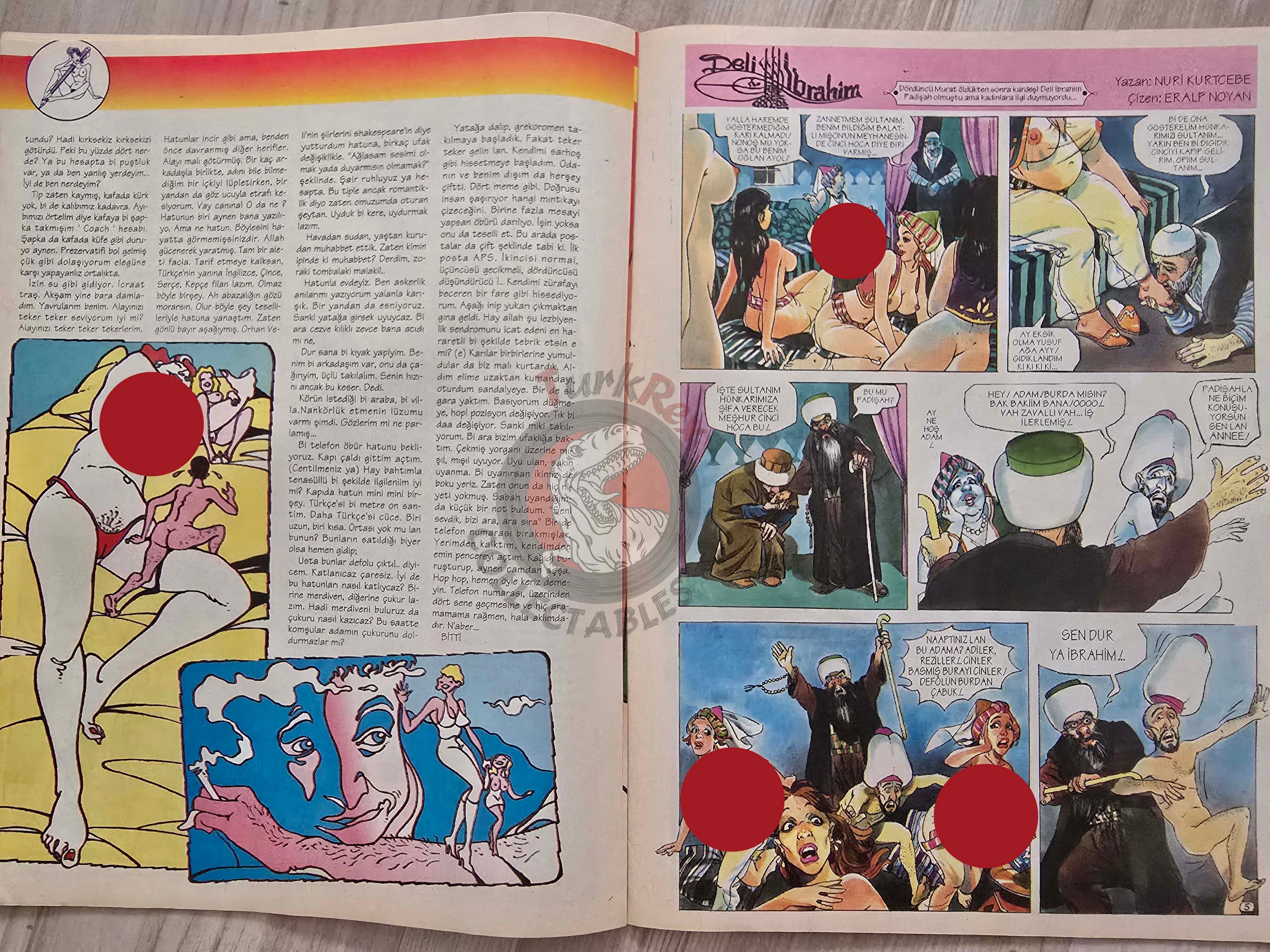 Eroskop #2 1993 Turkish Comic Turkey Erotic Mag La Contessa Rossa Georges Pichard