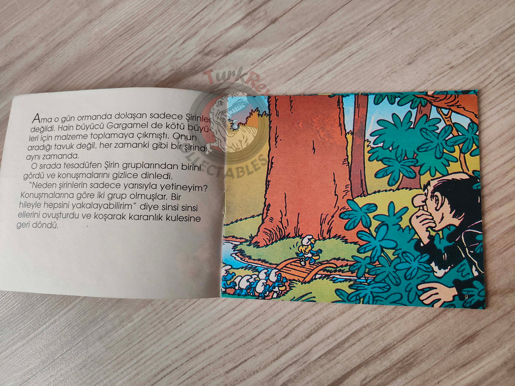 The Smurfs - Das Überraschungsei 1997 Turkish Book Turkey Die Schlümpfe Minibuch