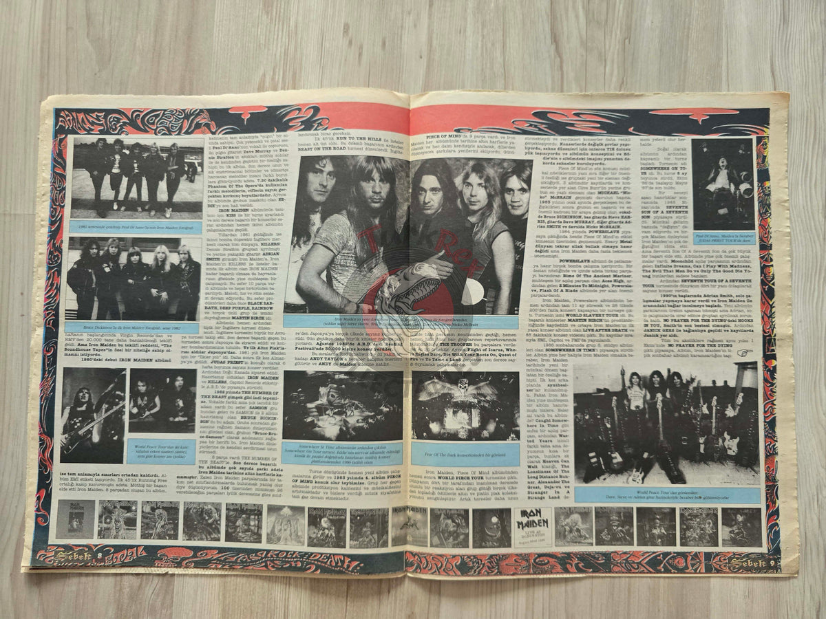 Şebek Fanzine 1998 Black Sabbath Turkish Mag Turkey Iron Maiden Immortal