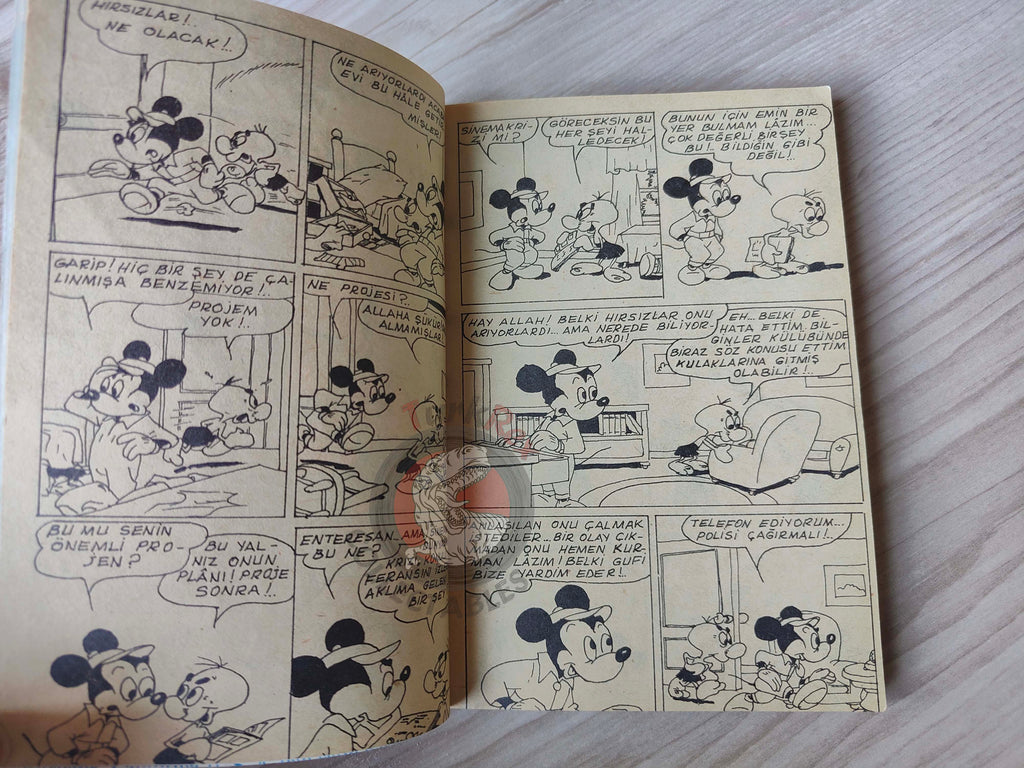 Mickey Mouse Mag Volume #2 1970 Turkish Comic Turkey Walt Disney Donald Duck