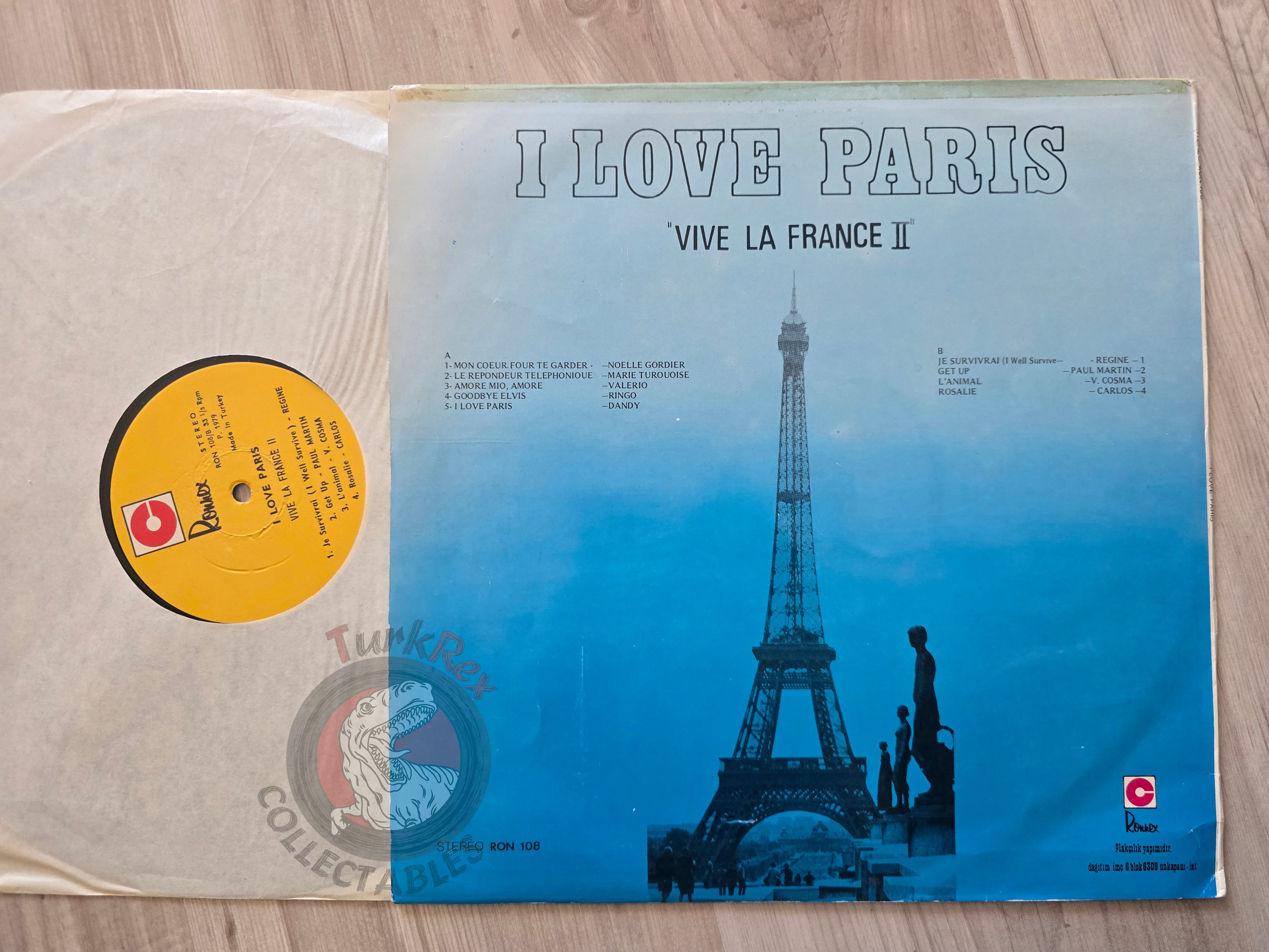Various – Vive La France 2 Turkish Pressing Vinyl Turkey Edition