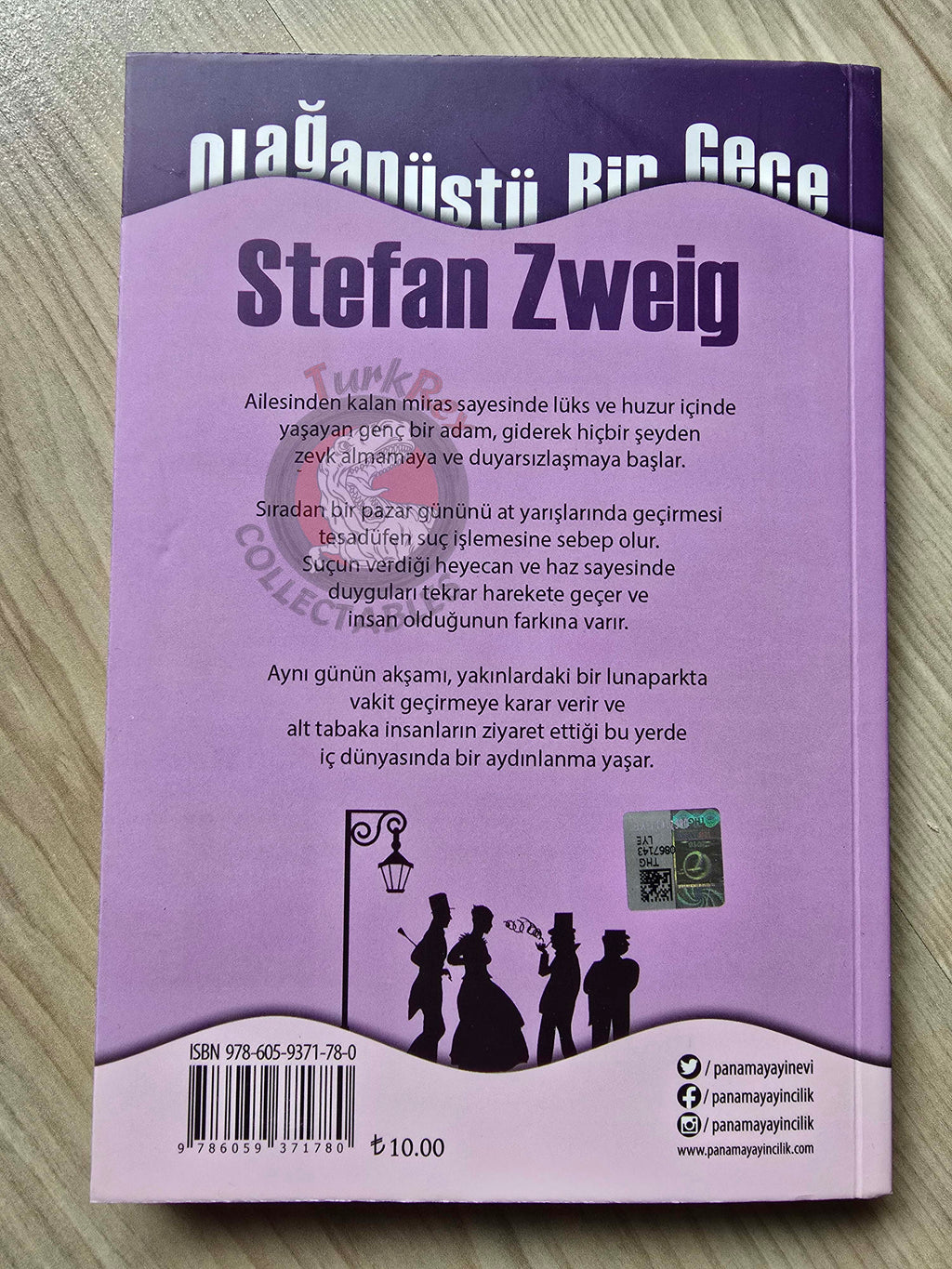Stefan Zweig – Fantastic Night Turkish Book Turkey