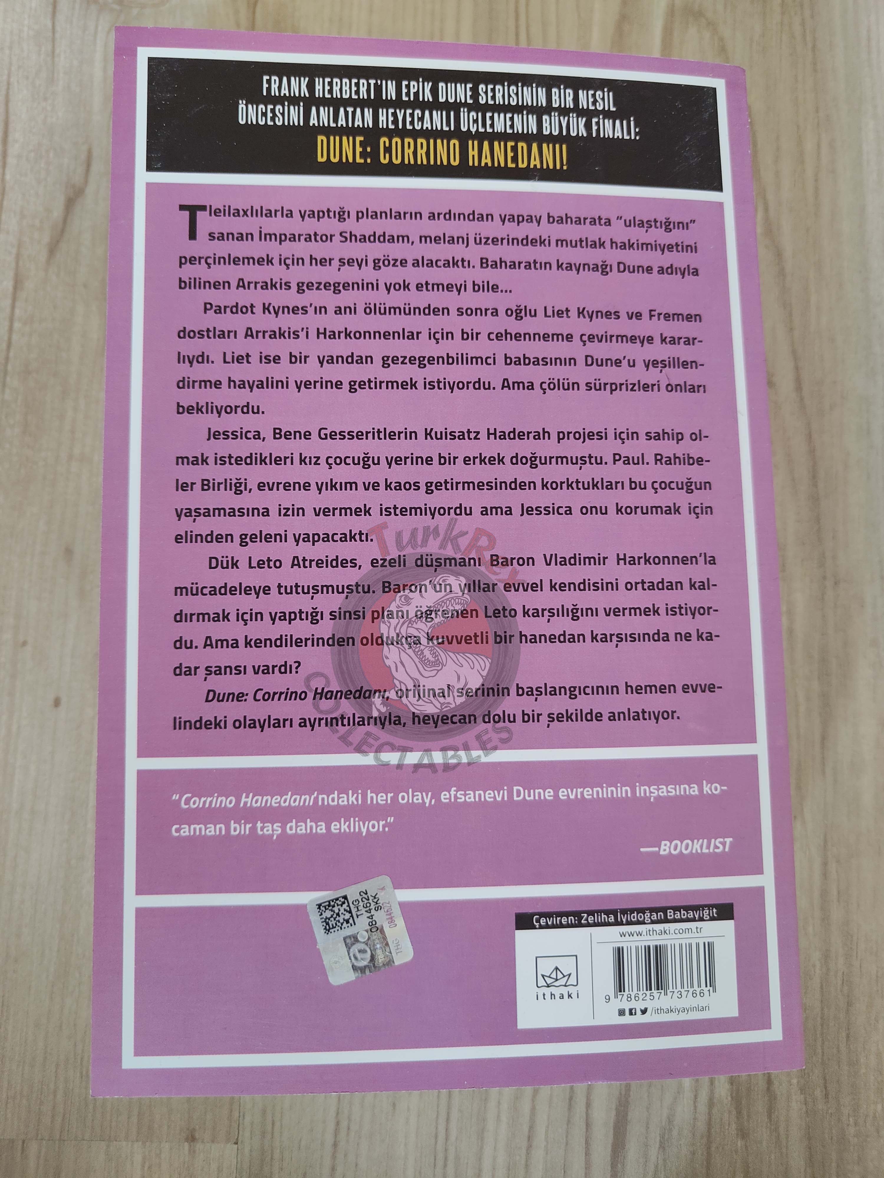 Brian Herbert – Dune House Corrino Turkish Book Turkey Prequel Trilogy
