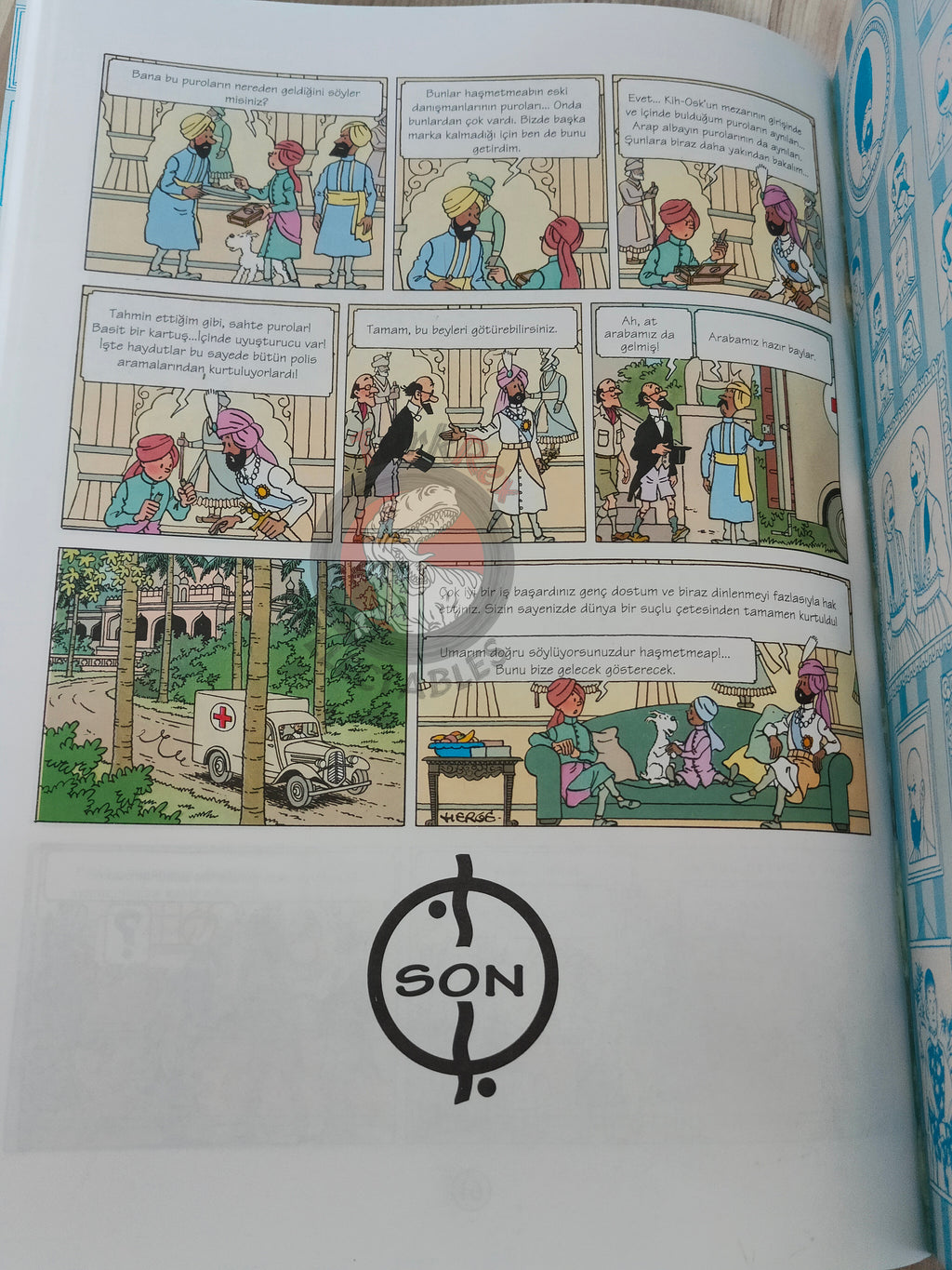 Tintin – Cigars of the Pharaoh 1998 Turkish Edition Comic Turkey 2nd YKY