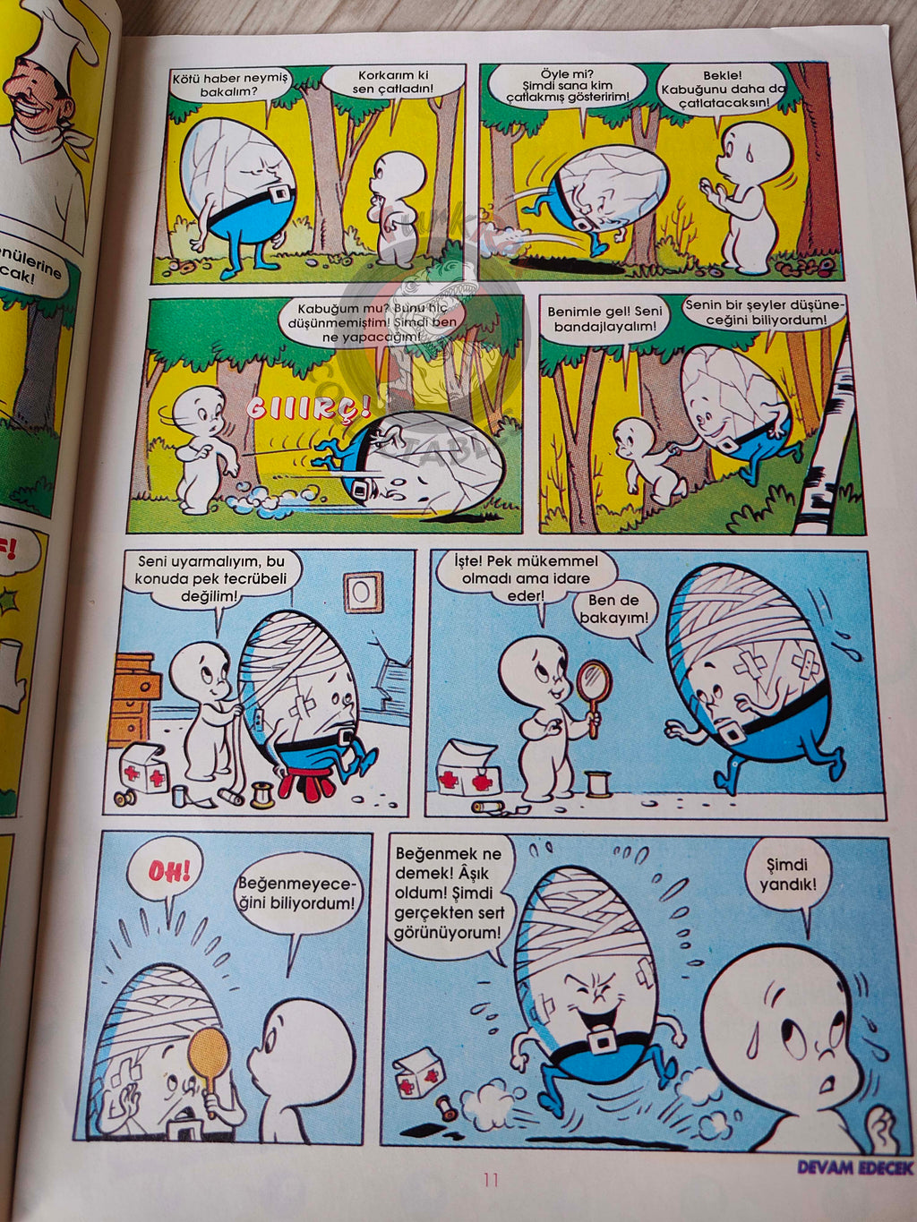 Casper the Friendly Ghost Magazine – Issue #19 1997 Turkish Comic Turkey