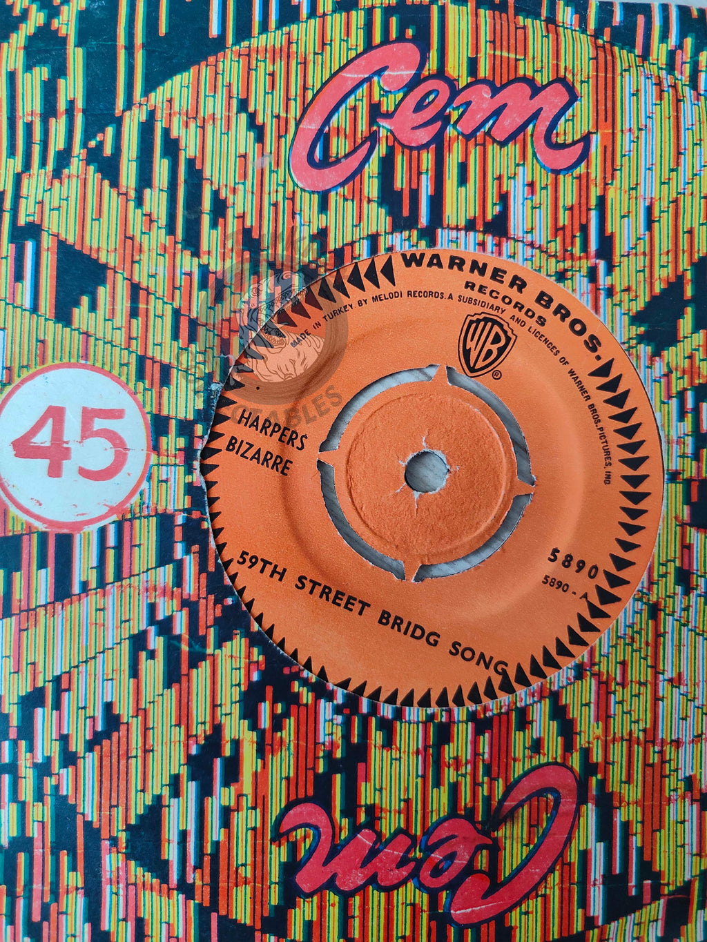 Harpers Bizarre – The 59th Street Bridge Song 7" Turkish Pressing Vinyl Turkey Edition