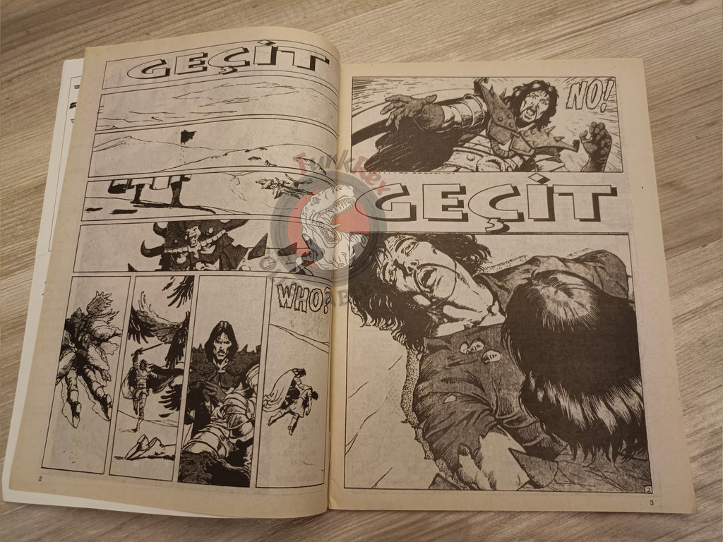 Kral Conan #34 King Conan #26 #27 Turkish Comic Turkey Frank Frazetta Prince Conn