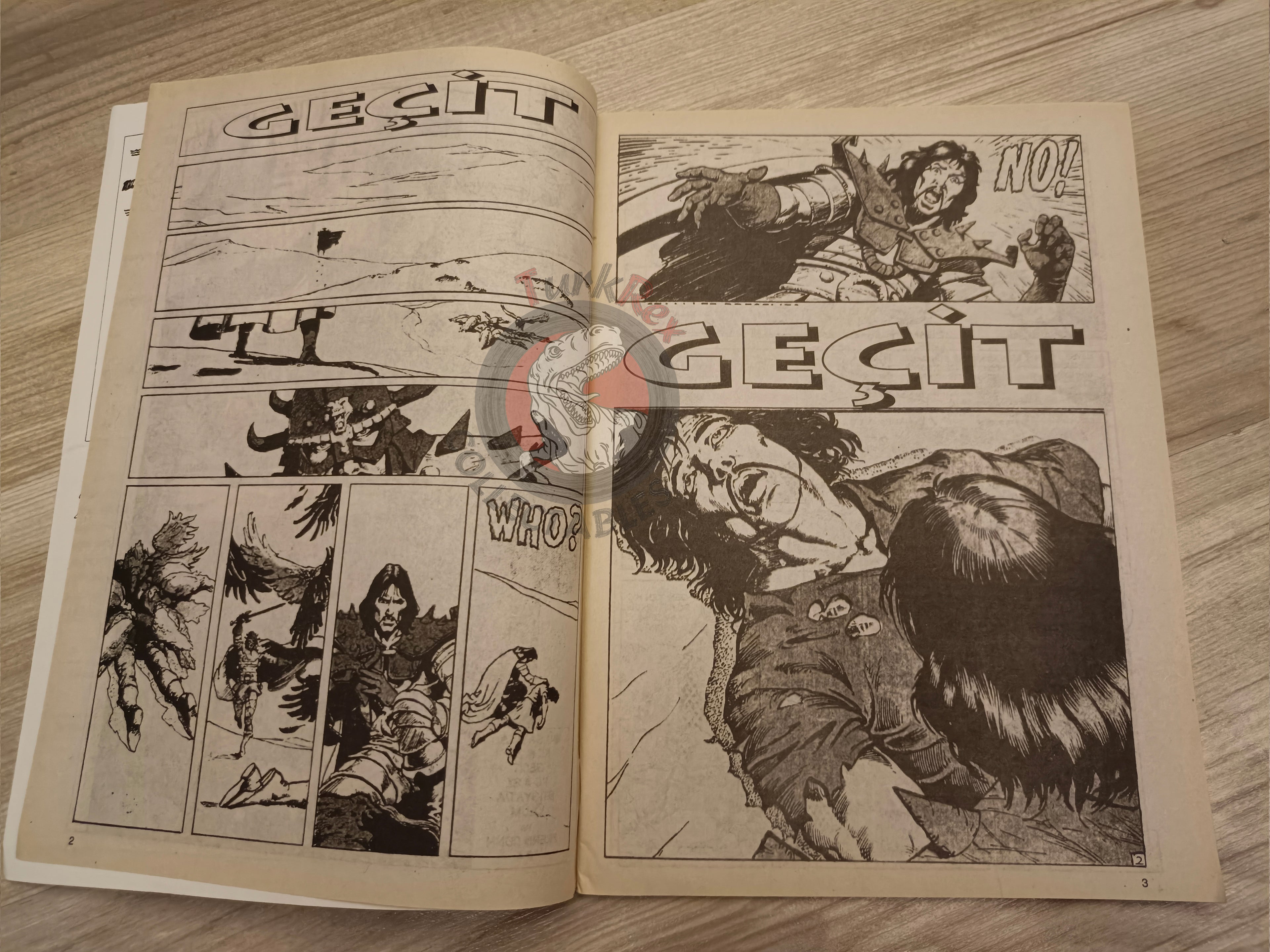 Kral Conan #34 King Conan #26 #27 Turkish Comic Turkey Frank Frazetta Prince Conn