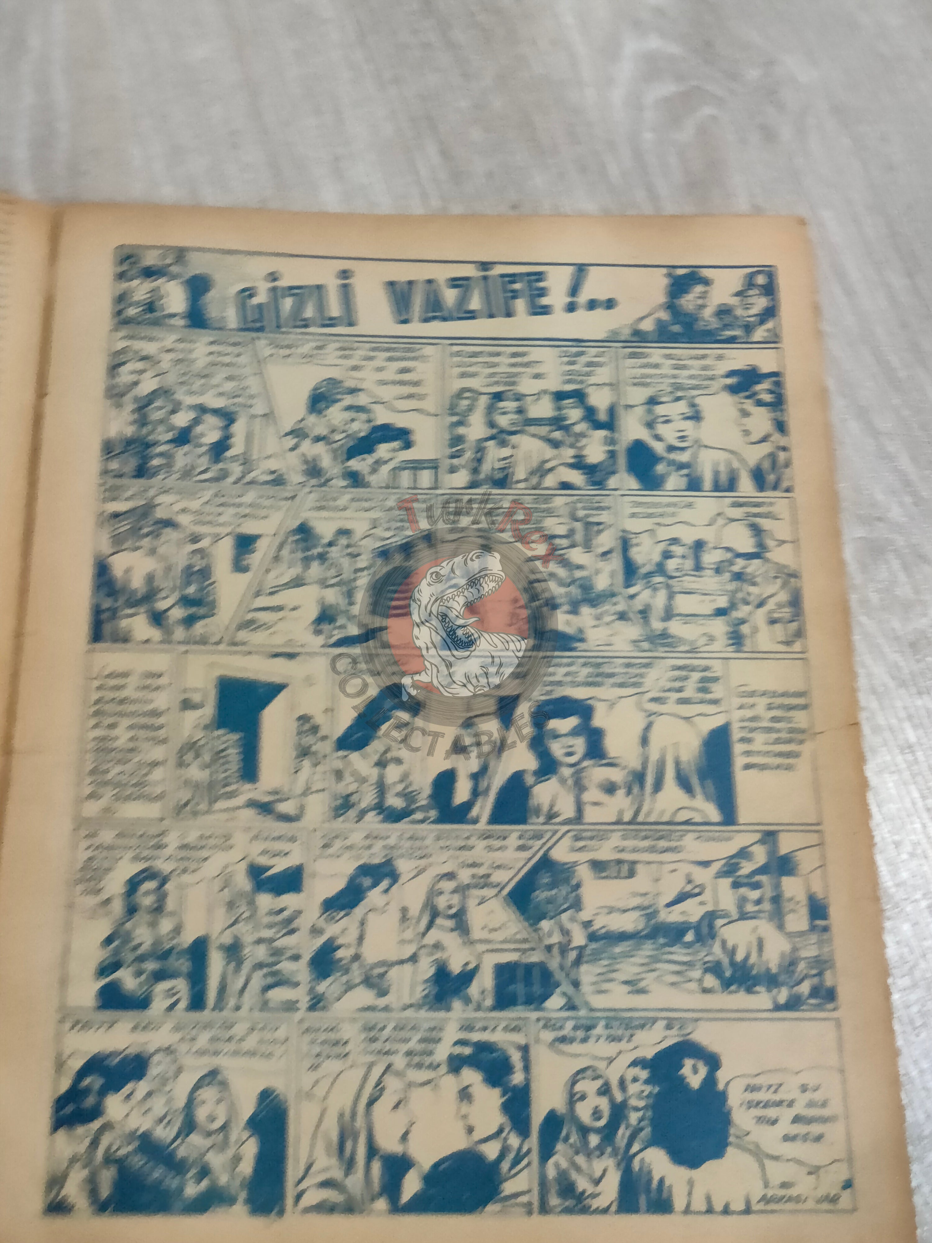 Binbir Roman #103 1950 The Count of Monte Cristo - Nat Pinkerton Turkish Comic Mag Turkey