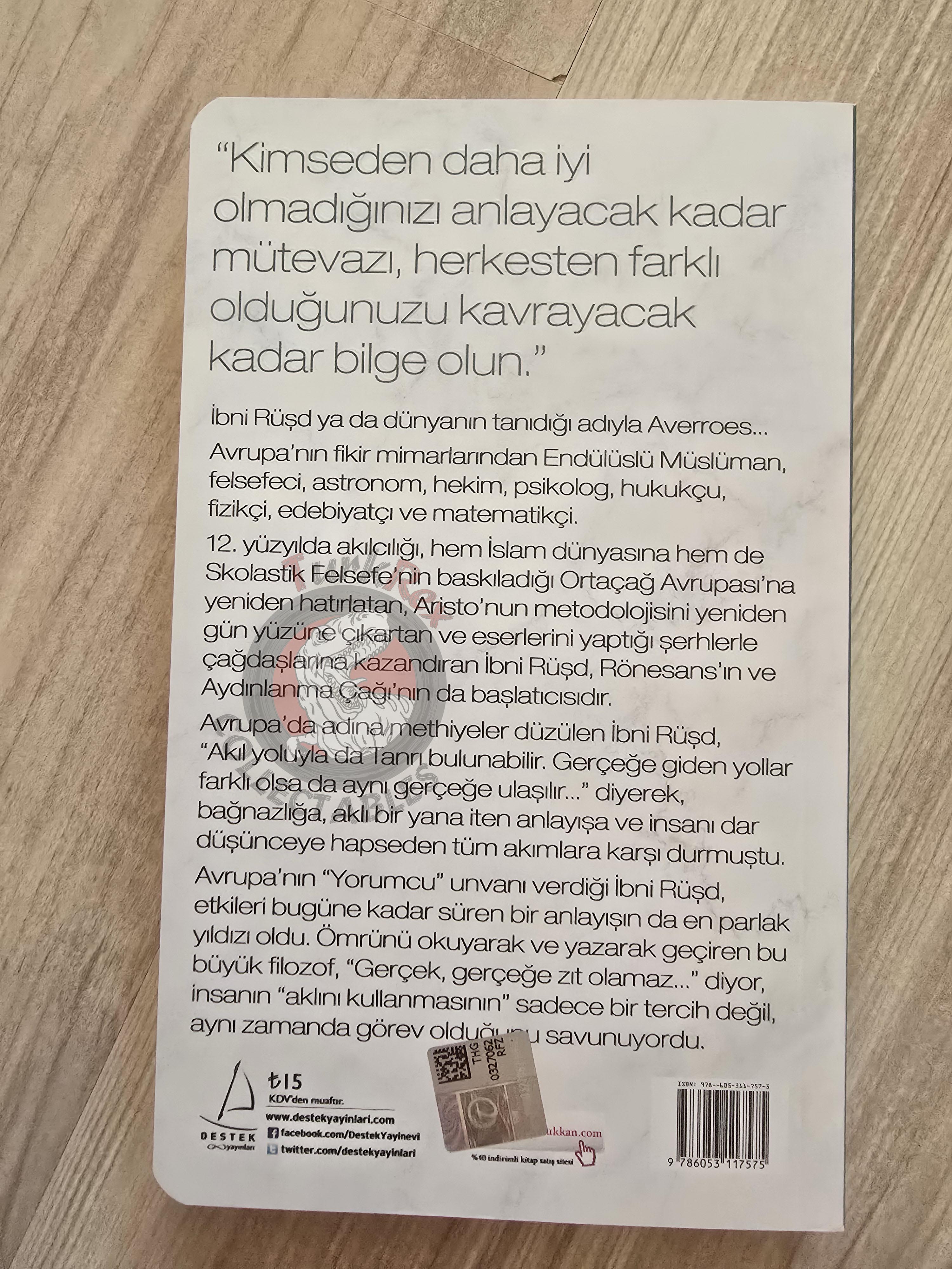 Averroes – Knowledge Is Our Homeland 2020 Turkish Book Turkey Ibn Rushd