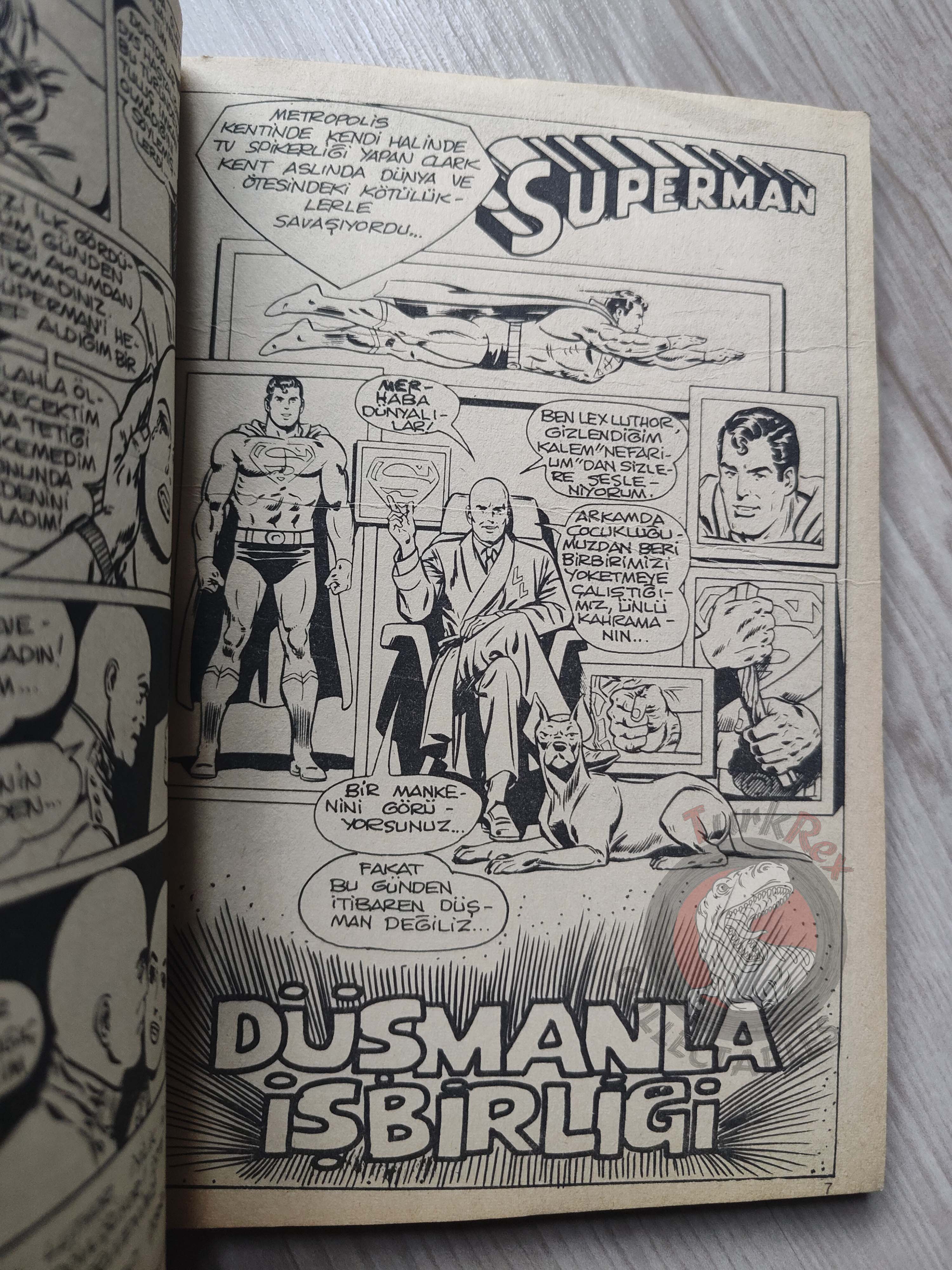 Superman Vol #18 1980s Turkish Comic Turkey #350 #351 #285 Action Comics #510 #512