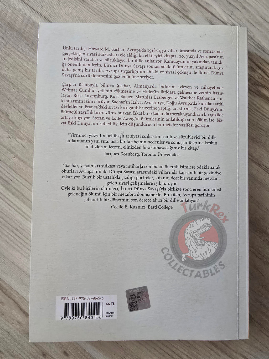 Howard M. Sachar – The Assassination of Europe 1918–1942 2021 Turkish Book Turkey