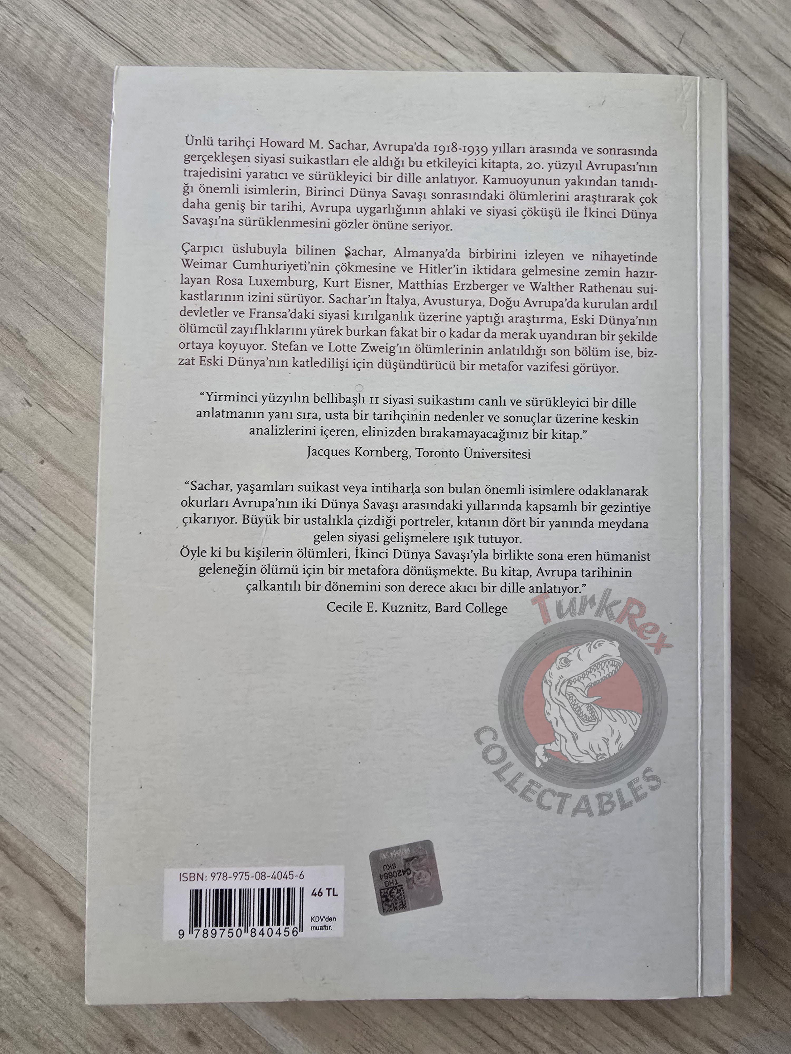 Howard M. Sachar – The Assassination of Europe 1918–1942 2021 Turkish Book Turkey