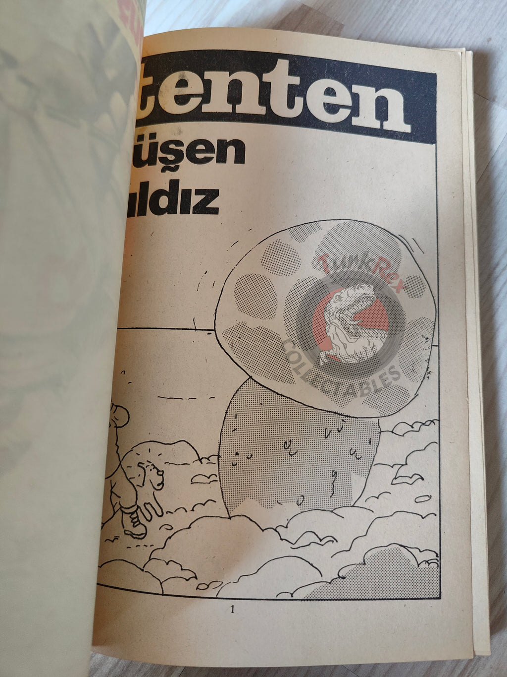 Tintin – The Shooting Star early 1980s Turkish Edition Comic Turkey 2