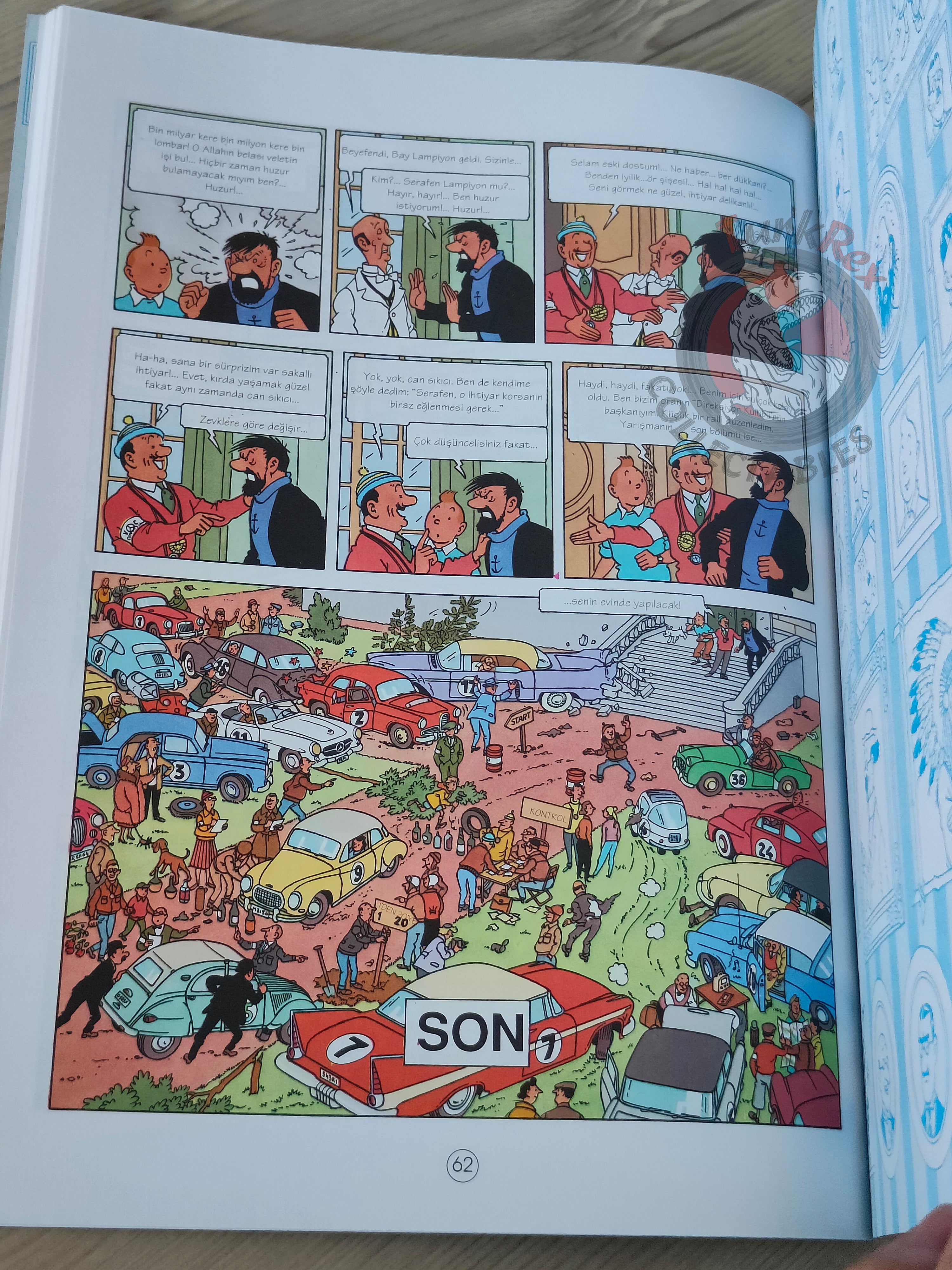 Tintin – The Red Sea Sharks 1998 Turkish Edition Comic Turkey 2nd YKY