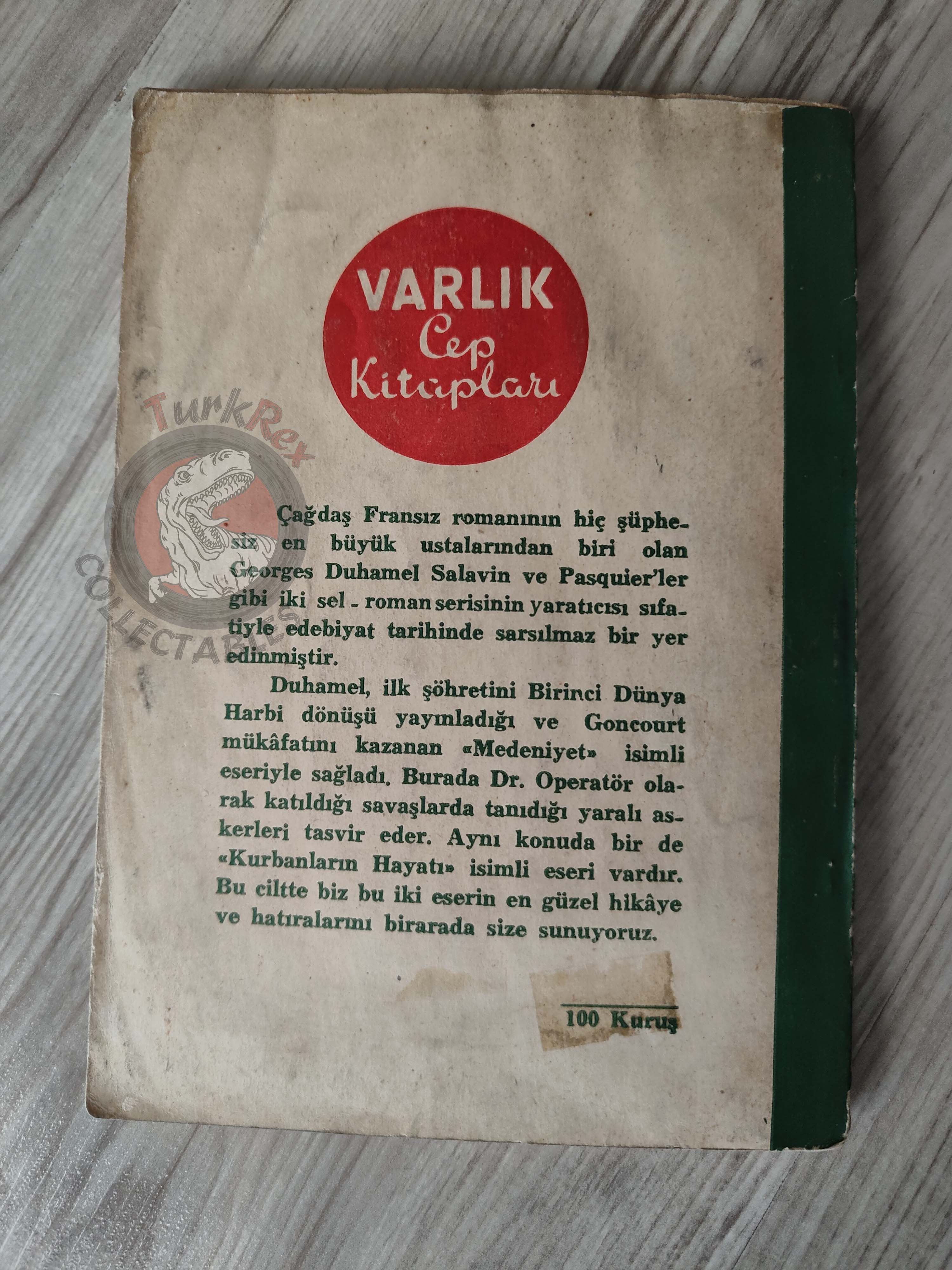 Georges Duhamel – Civilization 1954 1st Turkish Book Turkey