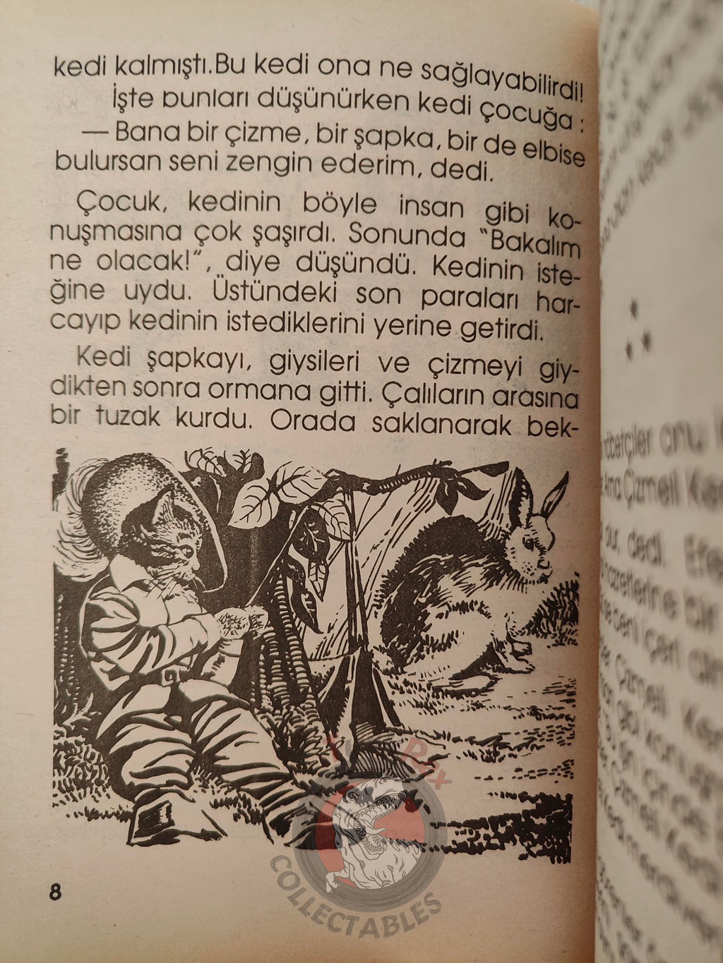 Puss in Boots – Grimm Brothers 1992 Turkish Book Turkey Illustrated