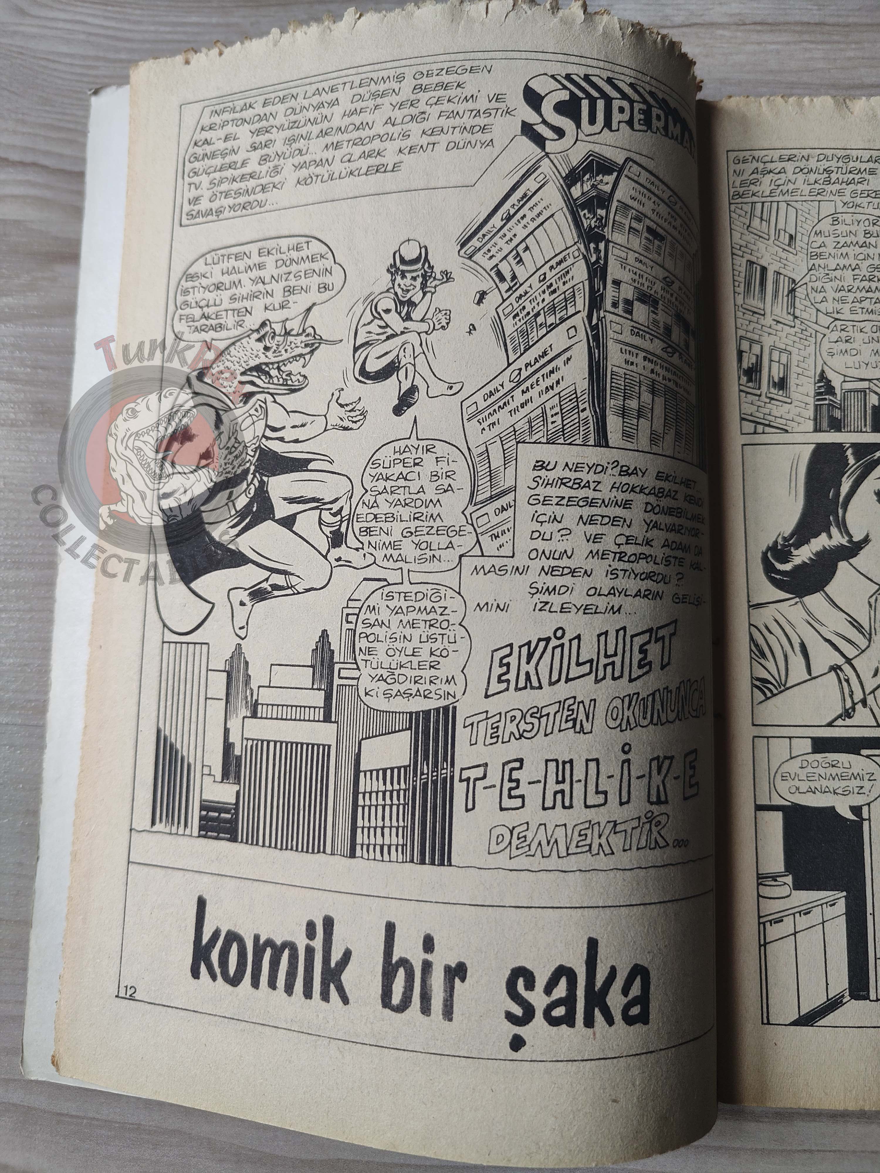 Superman #24 1980 Turkish Comic Turkey #334 #335 #336