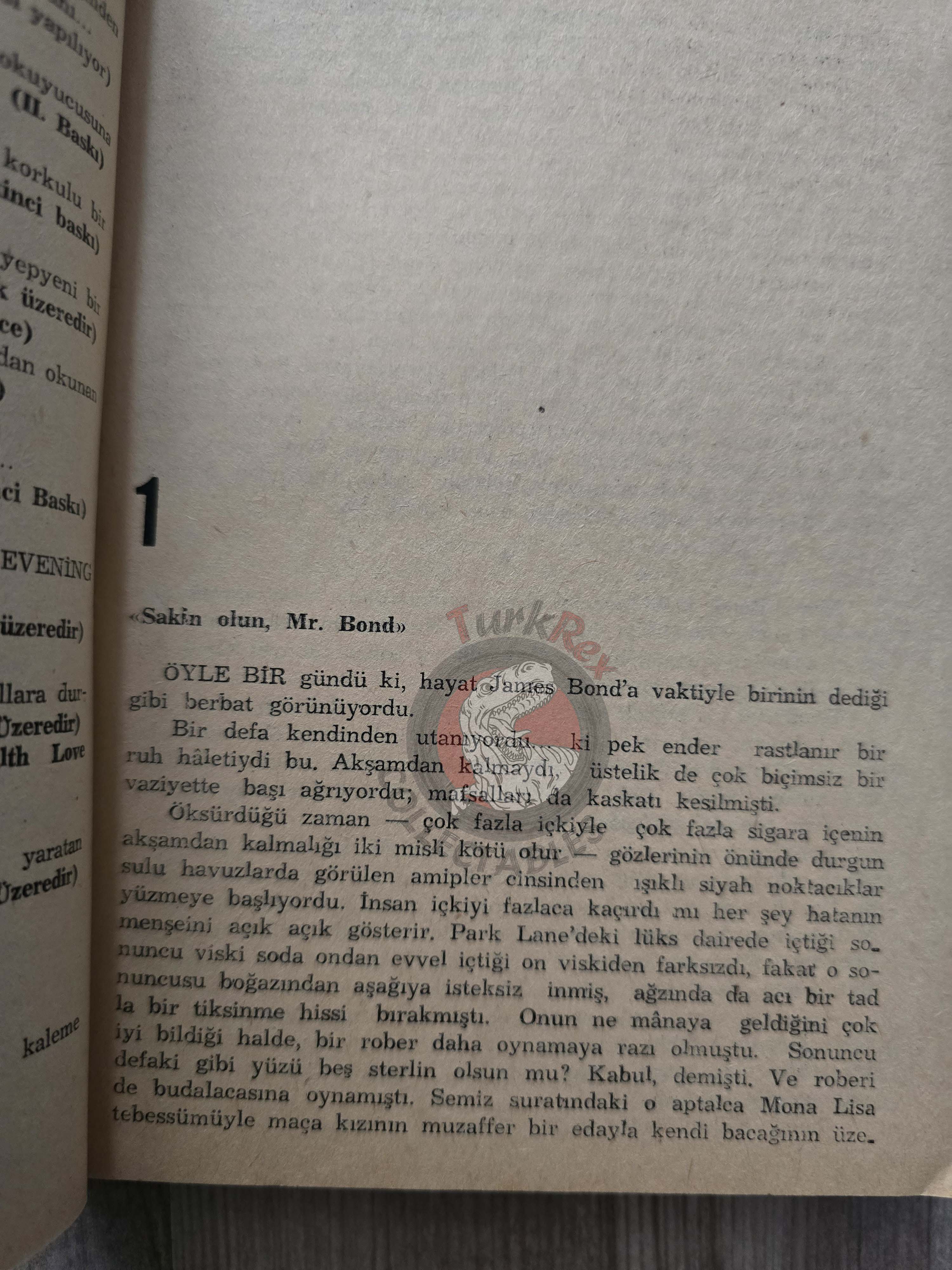 James Bond - Thunderball 1966 1st Turkish Book Turkey Ian Fleming