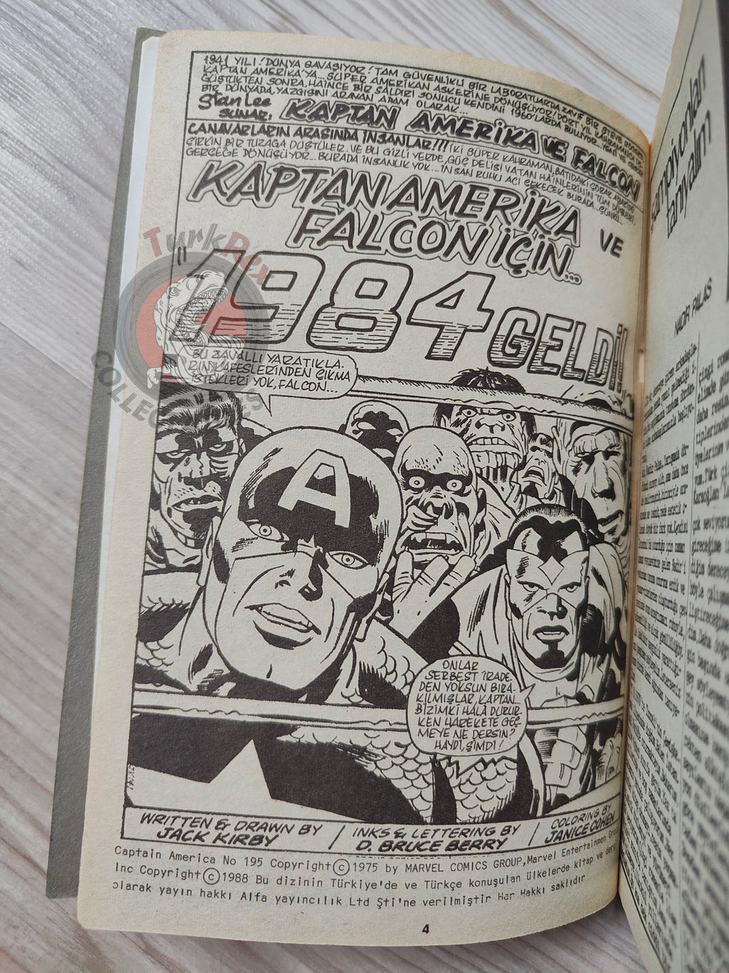 Captain America – Volume 6 1989 Turkish Comic Turkey