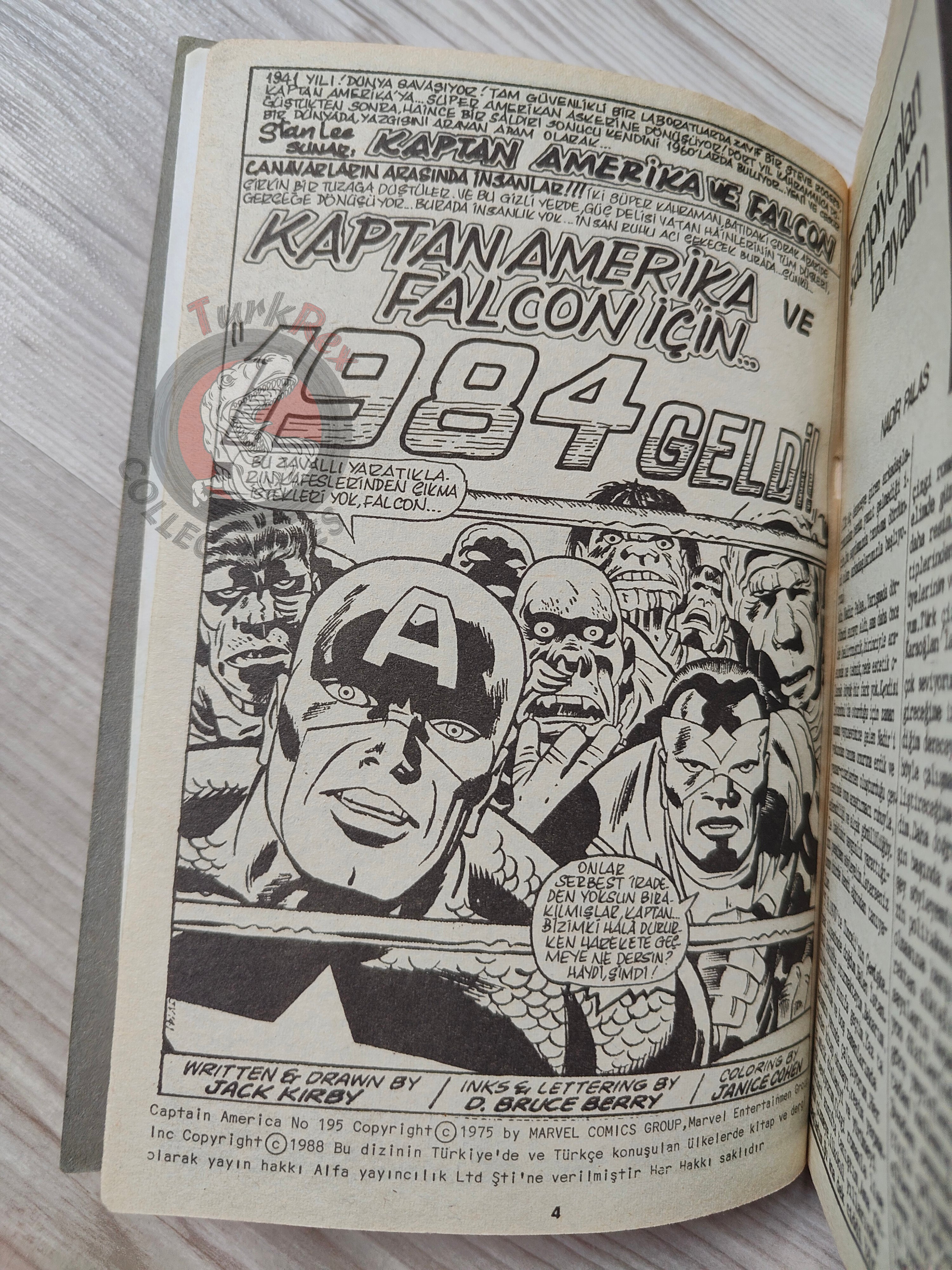 Captain America – Volume 6 1989 Turkish Comic Turkey