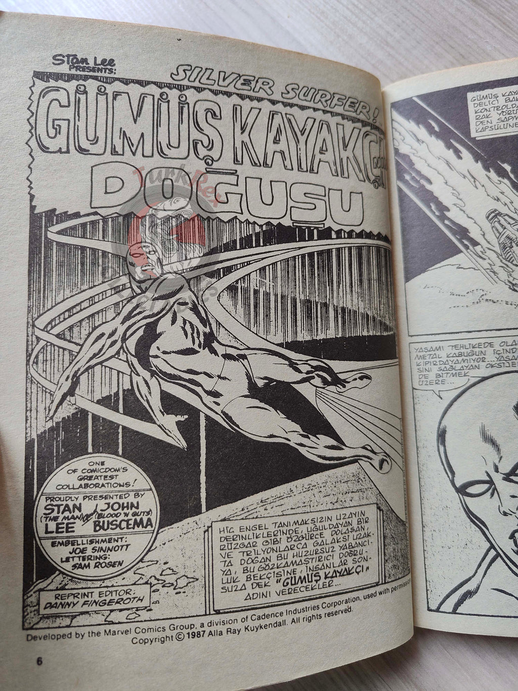 Silver Surfer Vol #1 1988 Turkish Comic Turkey #1 #2 #3 Vol. 2 #36 Epic Illustrated #1