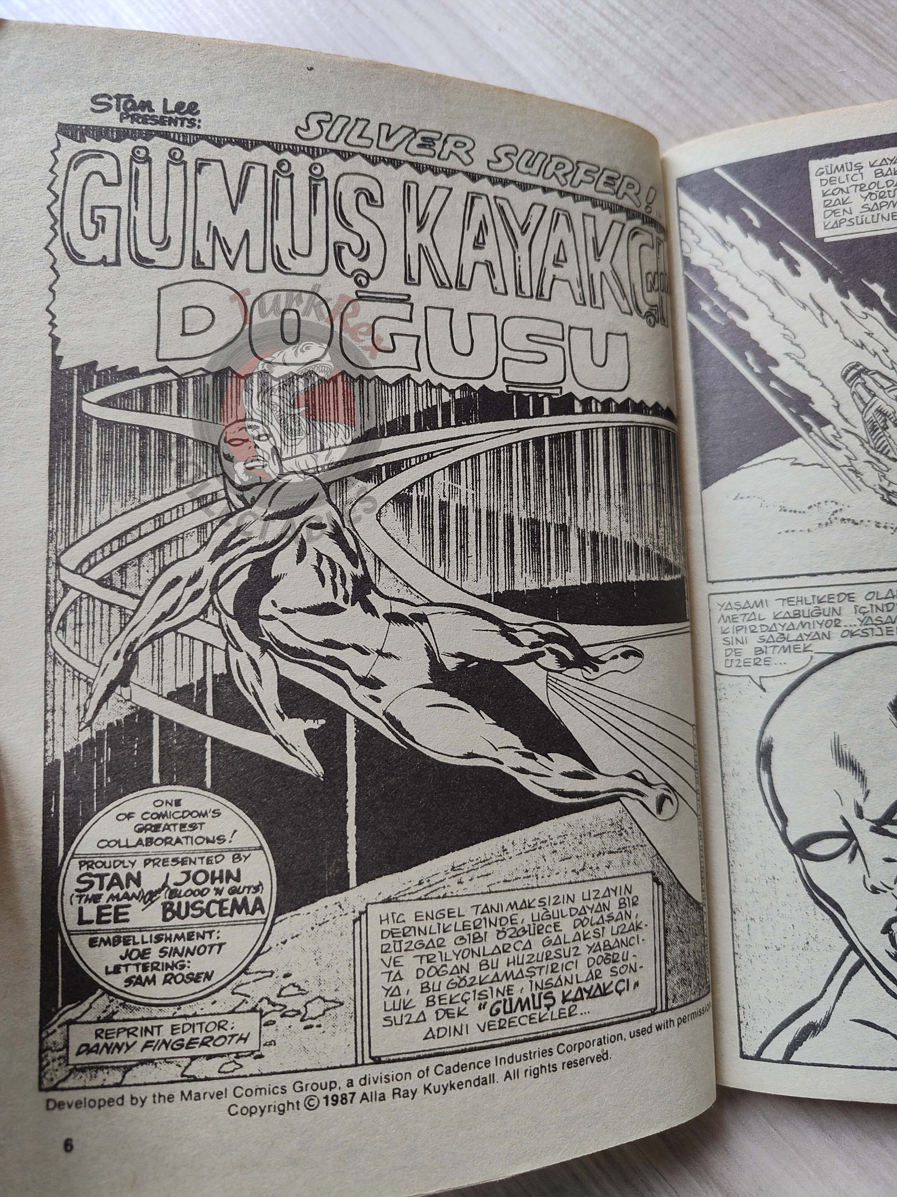Silver Surfer Vol #1 1988 Turkish Comic Turkey #1 #2 #3 Vol. 2 #36 Epic Illustrated #1
