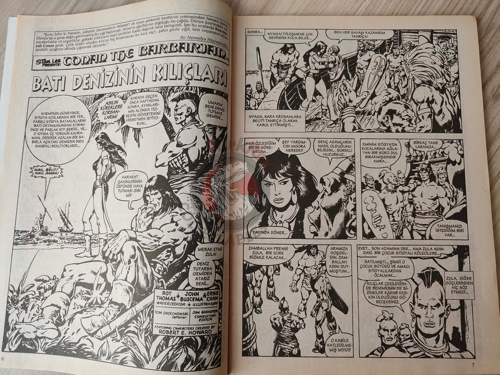 Conan The Barbarian #10 2001 Turkish Comic Turkey #92 #93 #94 #95