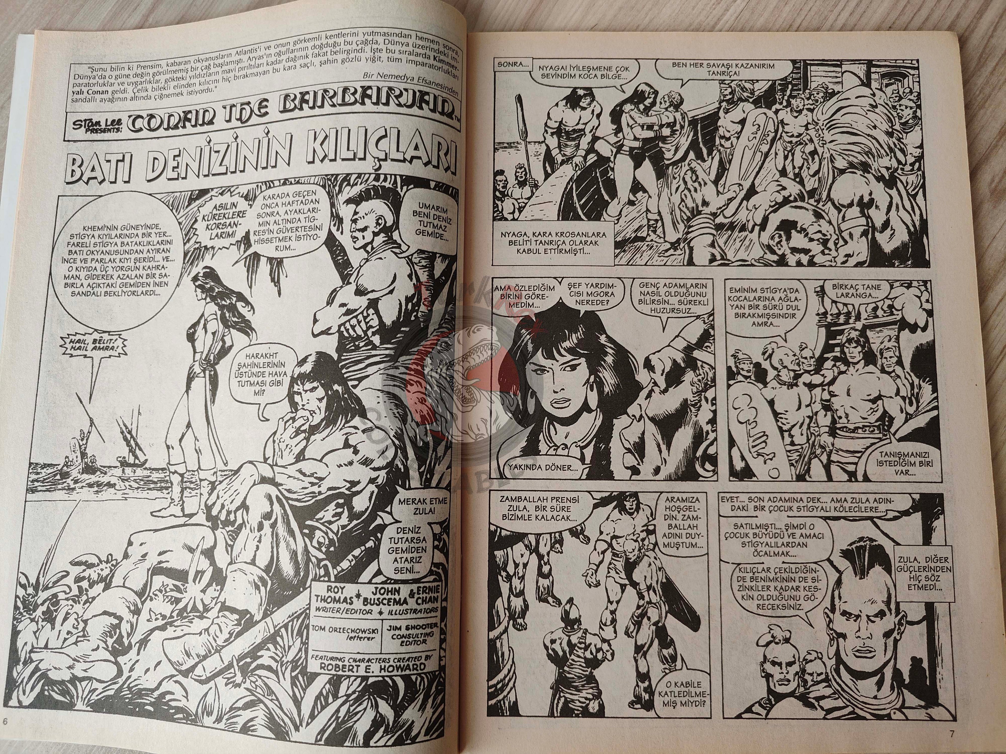 Conan The Barbarian #10 2001 Turkish Comic Turkey #92 #93 #94 #95