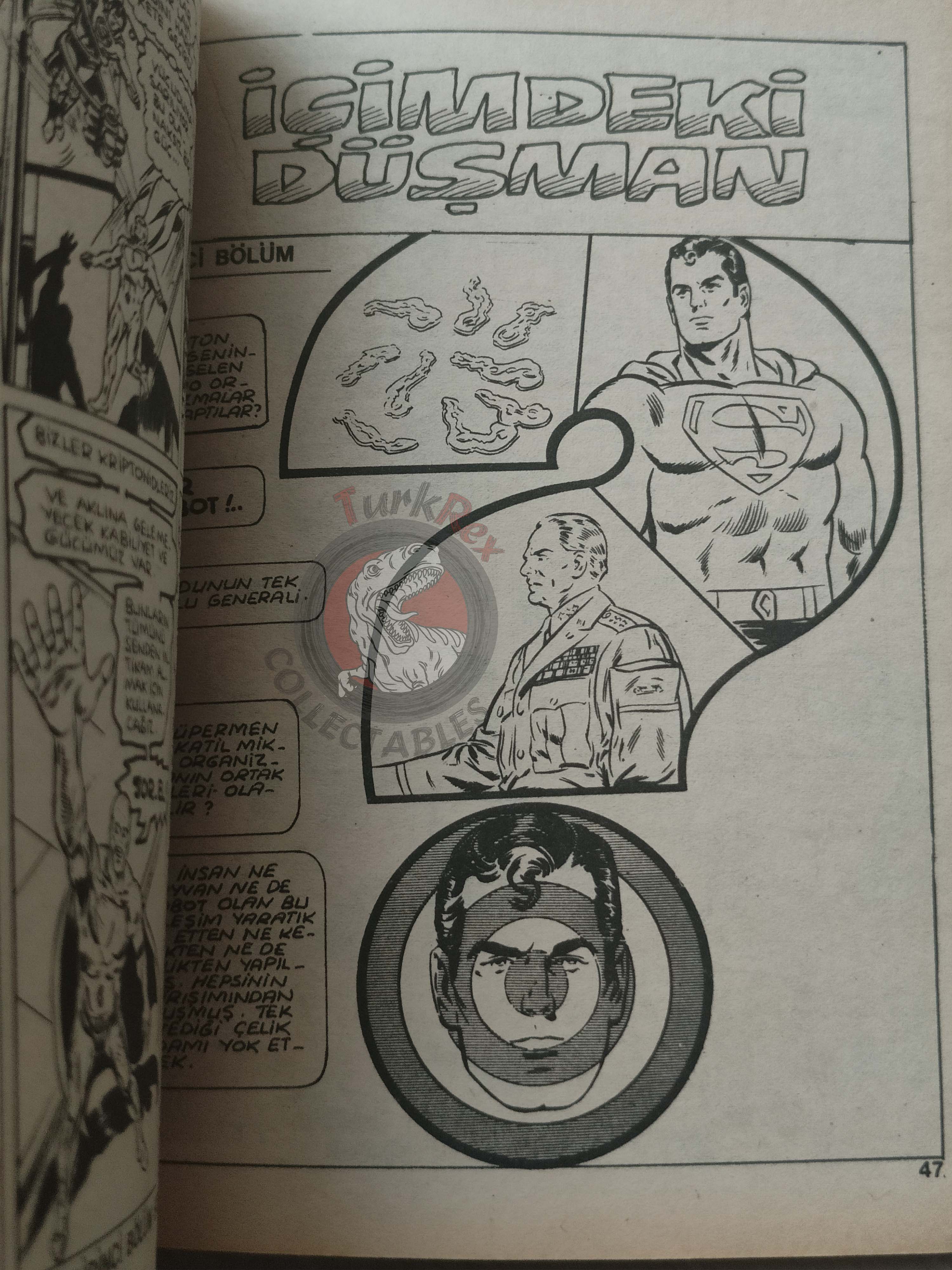Superman Vol #36 1992 Turkish Comic Turkey # 331 #332 Action Comics #587 Superboy