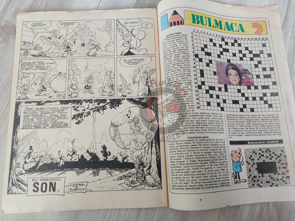 Asterix – Asterix and the Soothsayer 80s Turkish Edition Comic Turkey 2