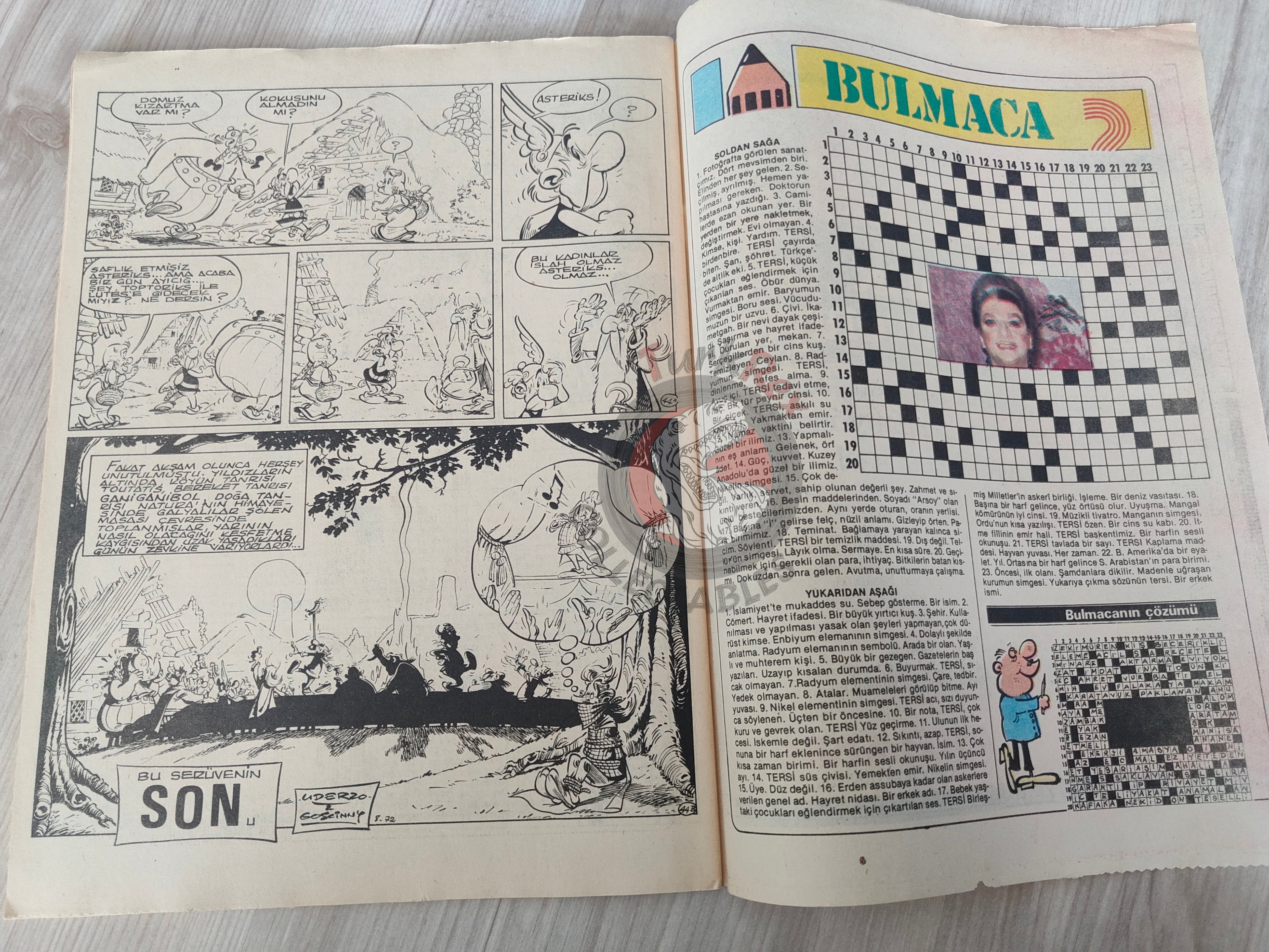 Asterix – Asterix and the Soothsayer 80s Turkish Edition Comic Turkey 2