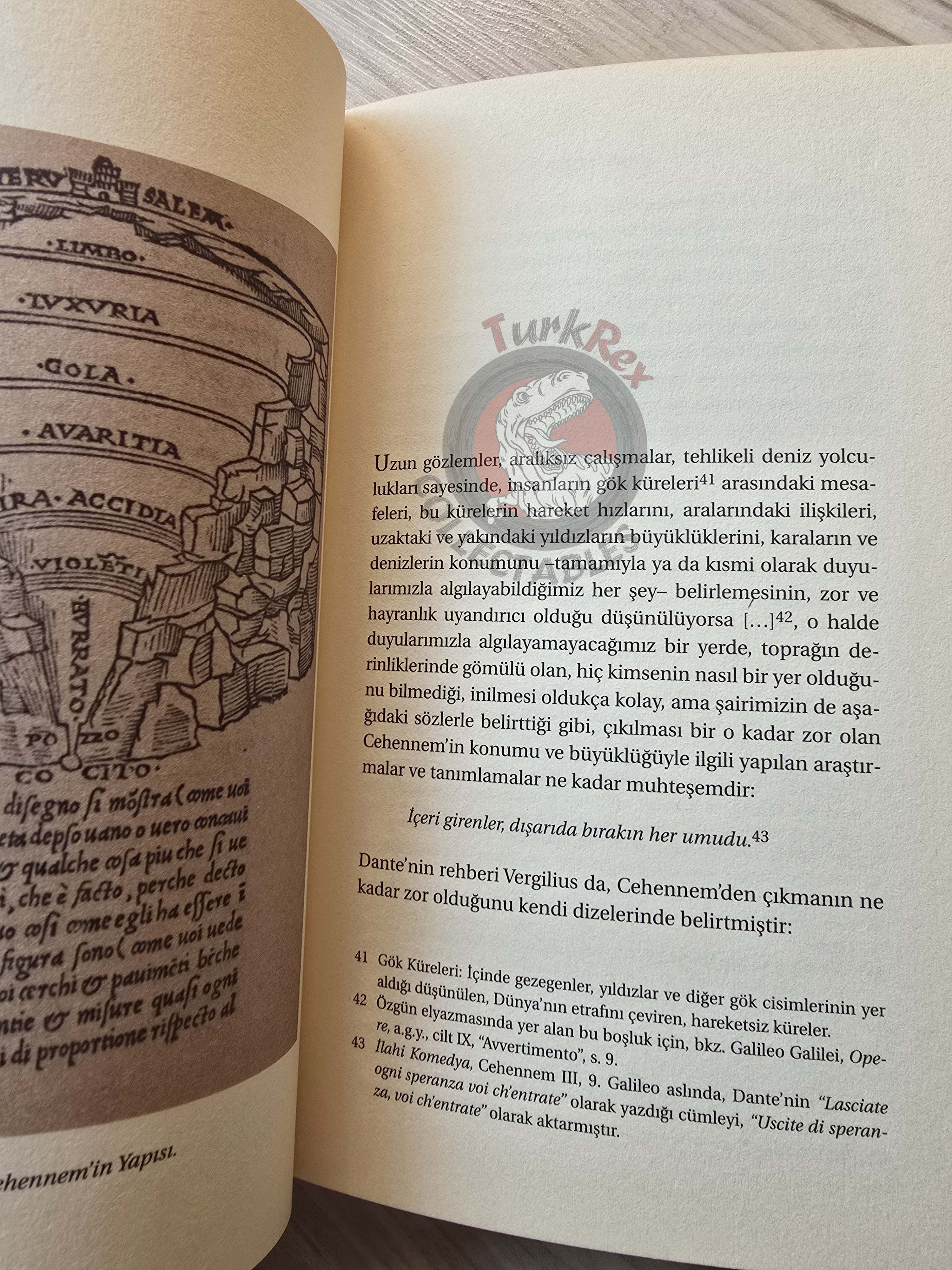 Galileo Galilei – Leçons sur l'Enfer de Dante 2009 Turkish Book Turkey