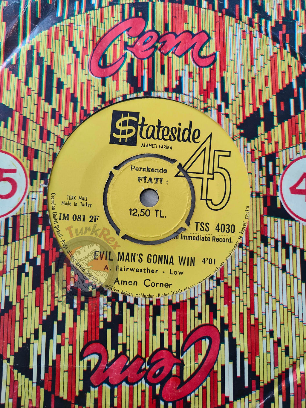 Amen Corner – Hello Susie 7" Promo Turkish Pressing Vinyl Turkey Edition