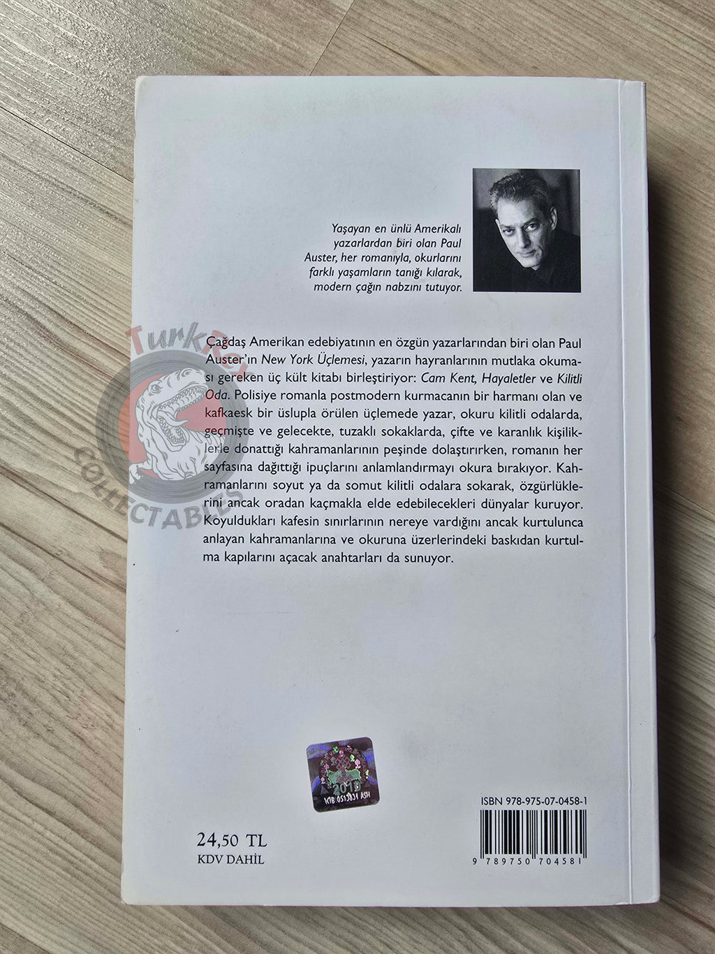 Paul Auster – The New York Trilogy: City of Glass 2011 Turkish Book Turkey