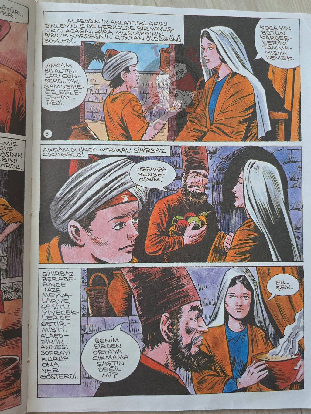 Aladdin and the Wonderful Lamp Turkish Comic Turkey Classics Ilustrated