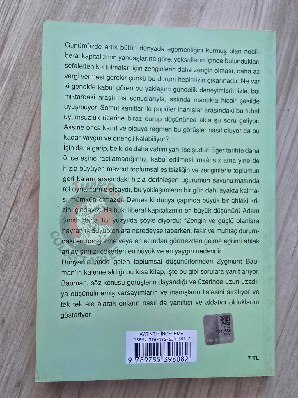 Zygmunt Bauman – Does the Richness of the Few Benefit Us All? 2015 Turkish Book Turkey