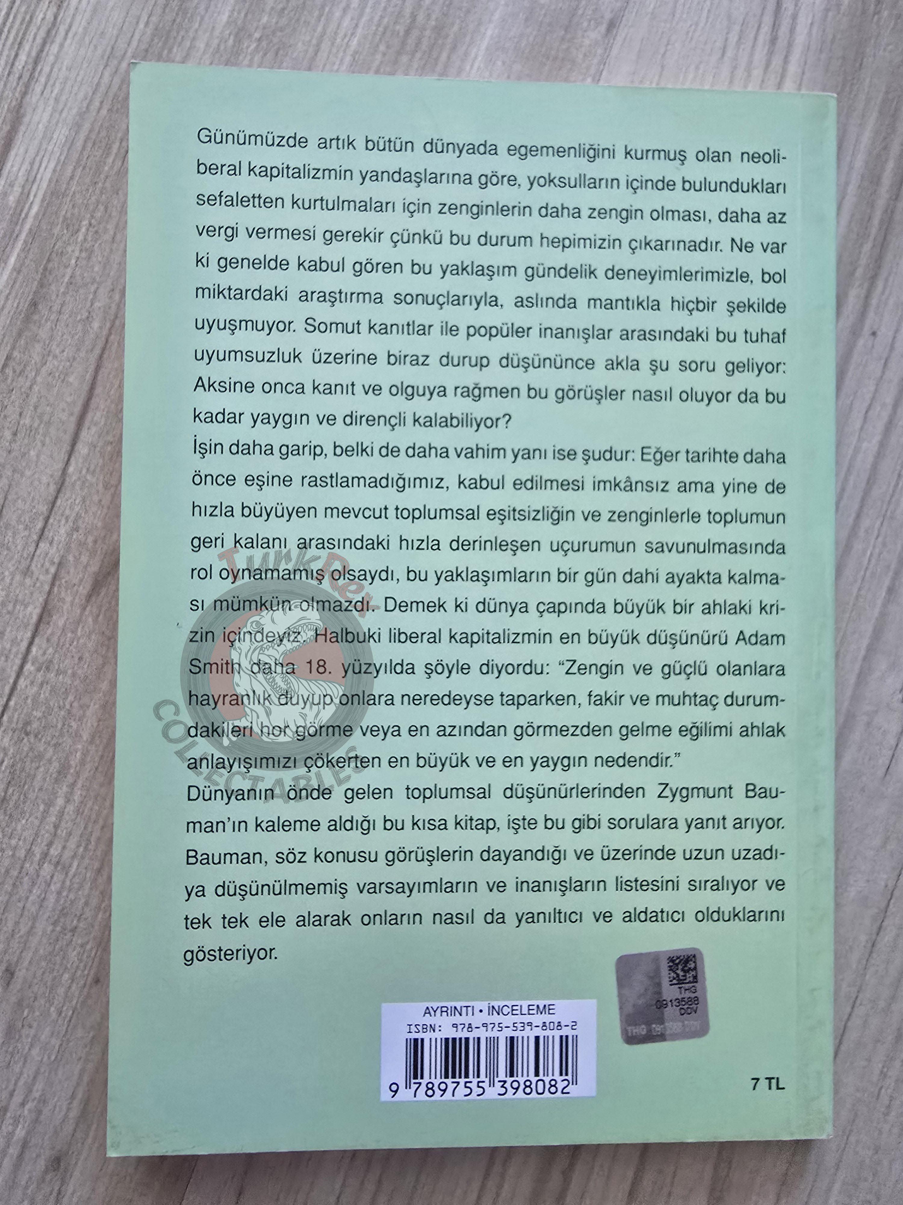 Zygmunt Bauman – Does the Richness of the Few Benefit Us All? 2015 Turkish Book Turkey