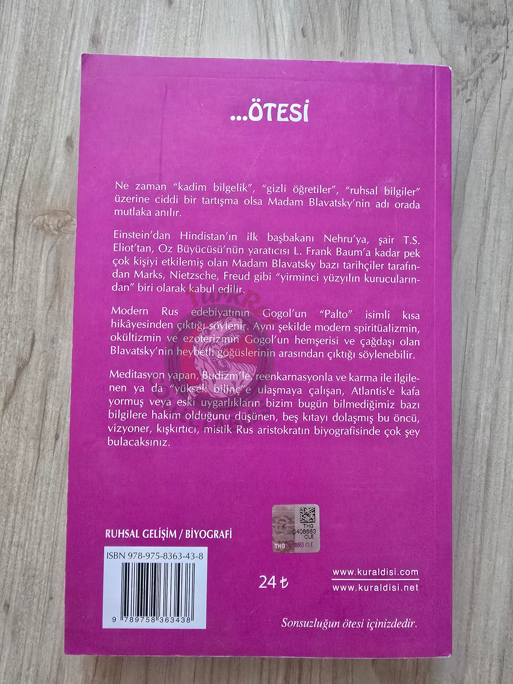 Gary Lachman – Madame Blavatsky: The Mother of Modern Spirituality 2014 Turkish Book Turkey