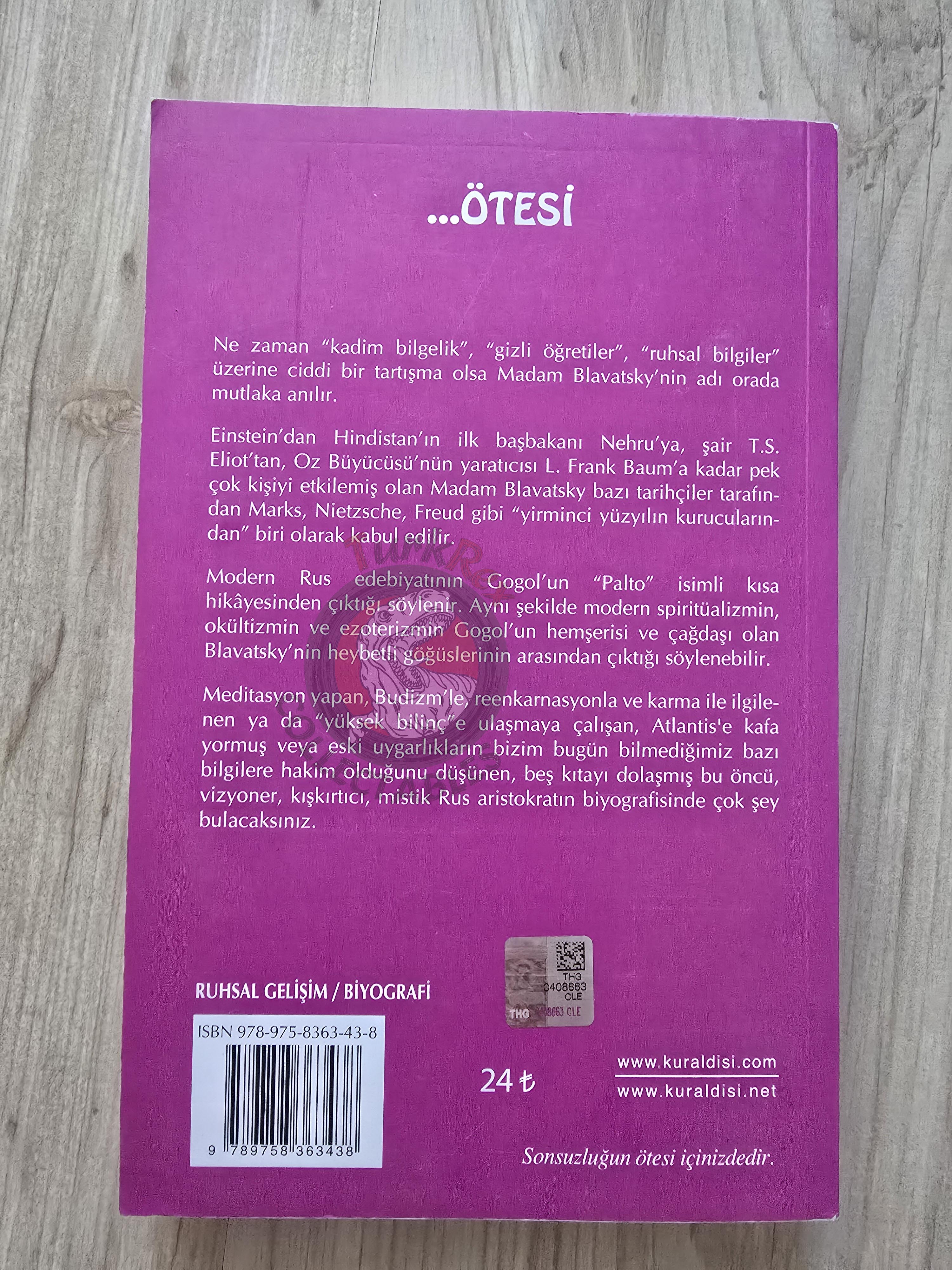Gary Lachman – Madame Blavatsky: The Mother of Modern Spirituality 2014 Turkish Book Turkey