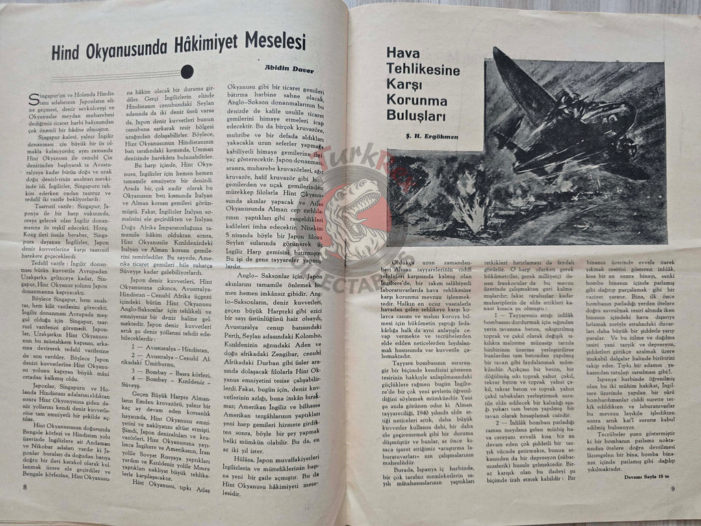 Aviation 1942 Spitfire Dornier Do 215 Turkish Magazine Turkey WW2 World War Two French Pierre Cot