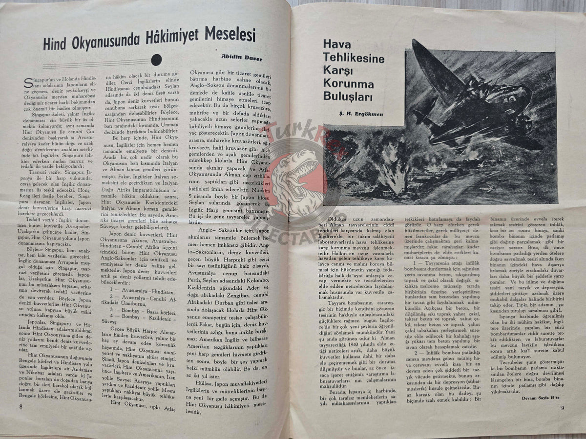 Aviation 1942 Spitfire Dornier Do 215 Turkish Magazine Turkey WW2 World War Two French Pierre Cot
