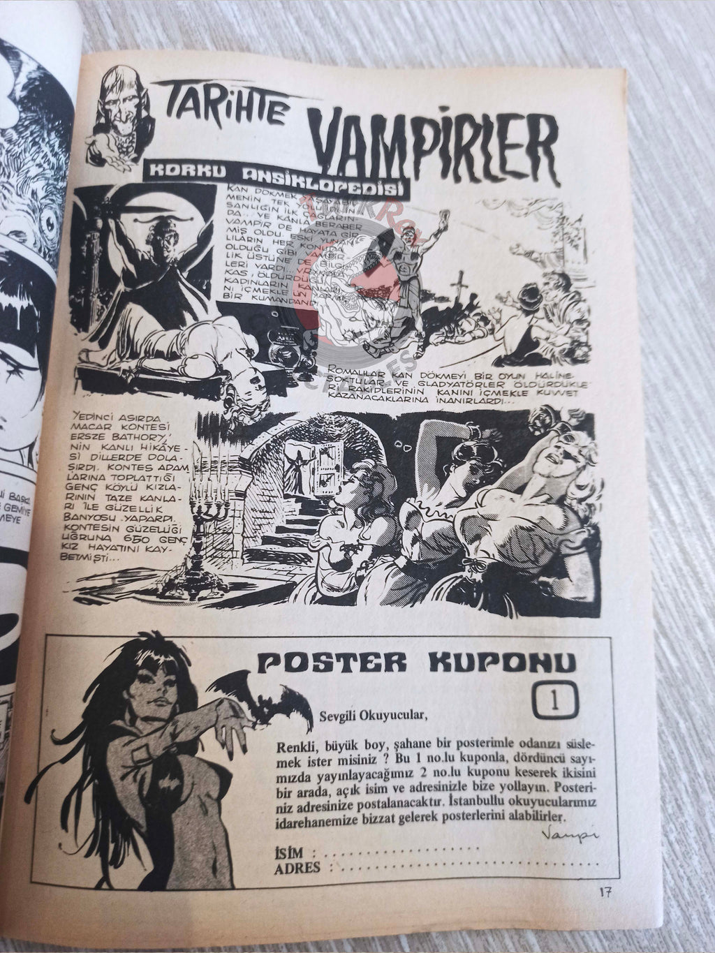 Vampirella #1 1976 Turkish Comic Turkey Warren Publishing cover #46 Dracula