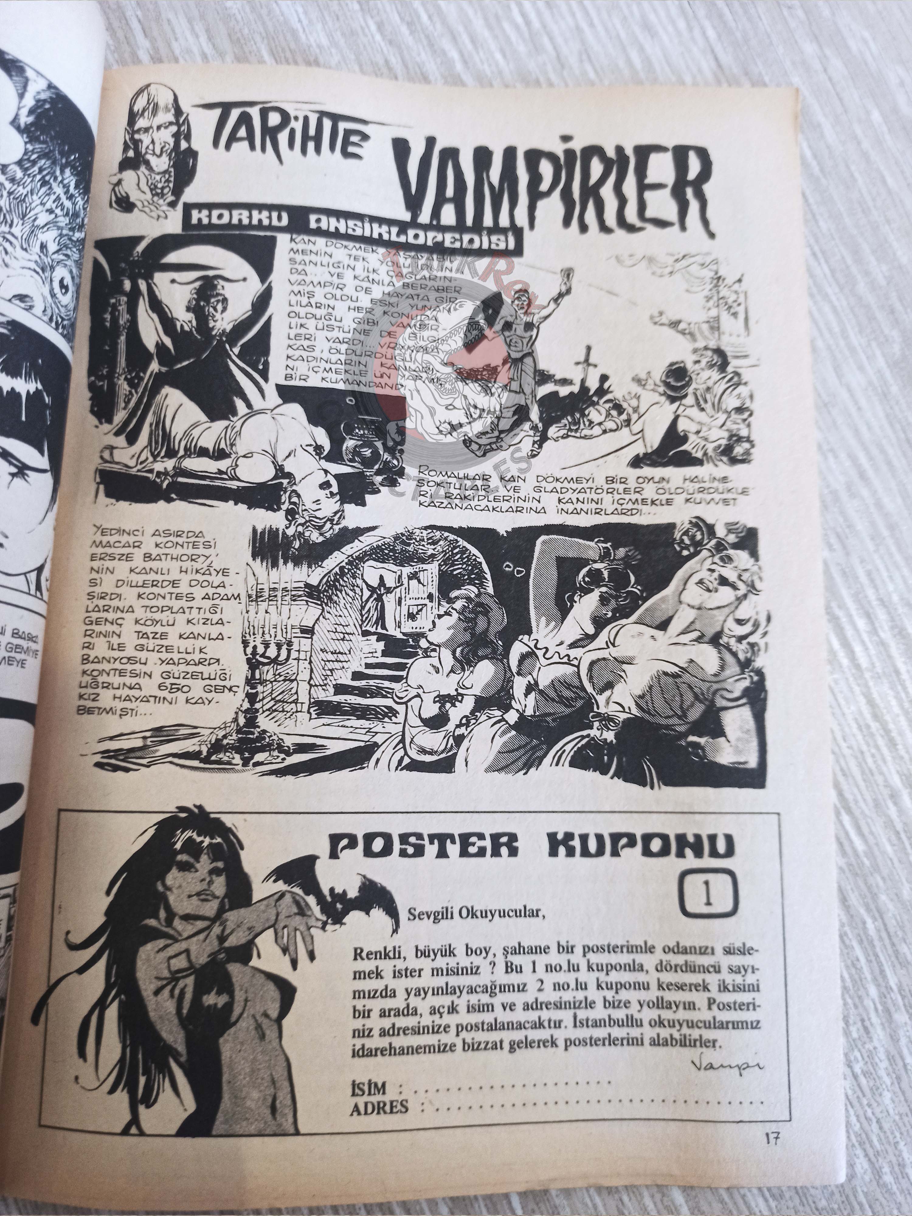 Vampirella #1 1976 Turkish Comic Turkey Warren Publishing cover #46 Dracula